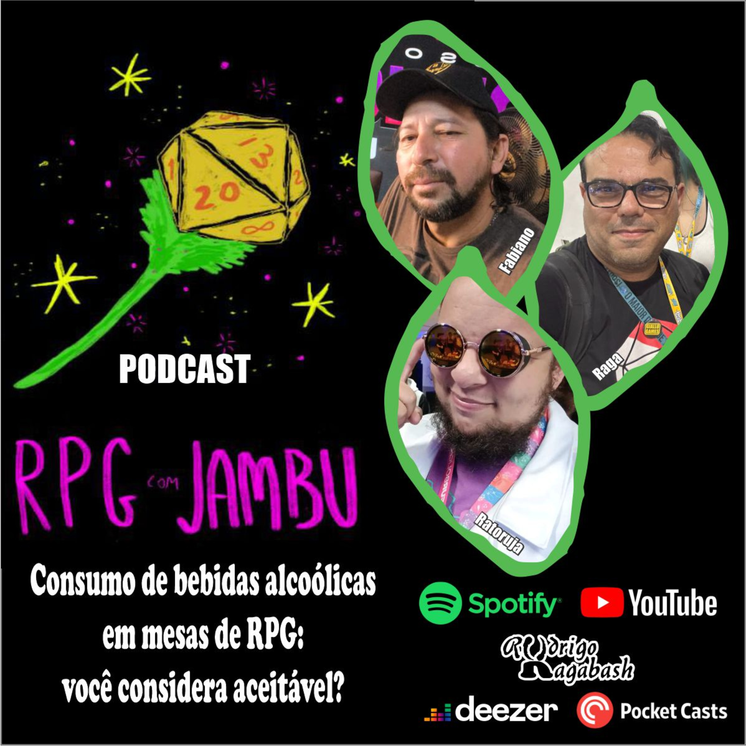 Podcast RPG com Jambu #58 | Consumo de bebidas alcoólicas em mesas de RPG: você considera aceitável? episode artwork