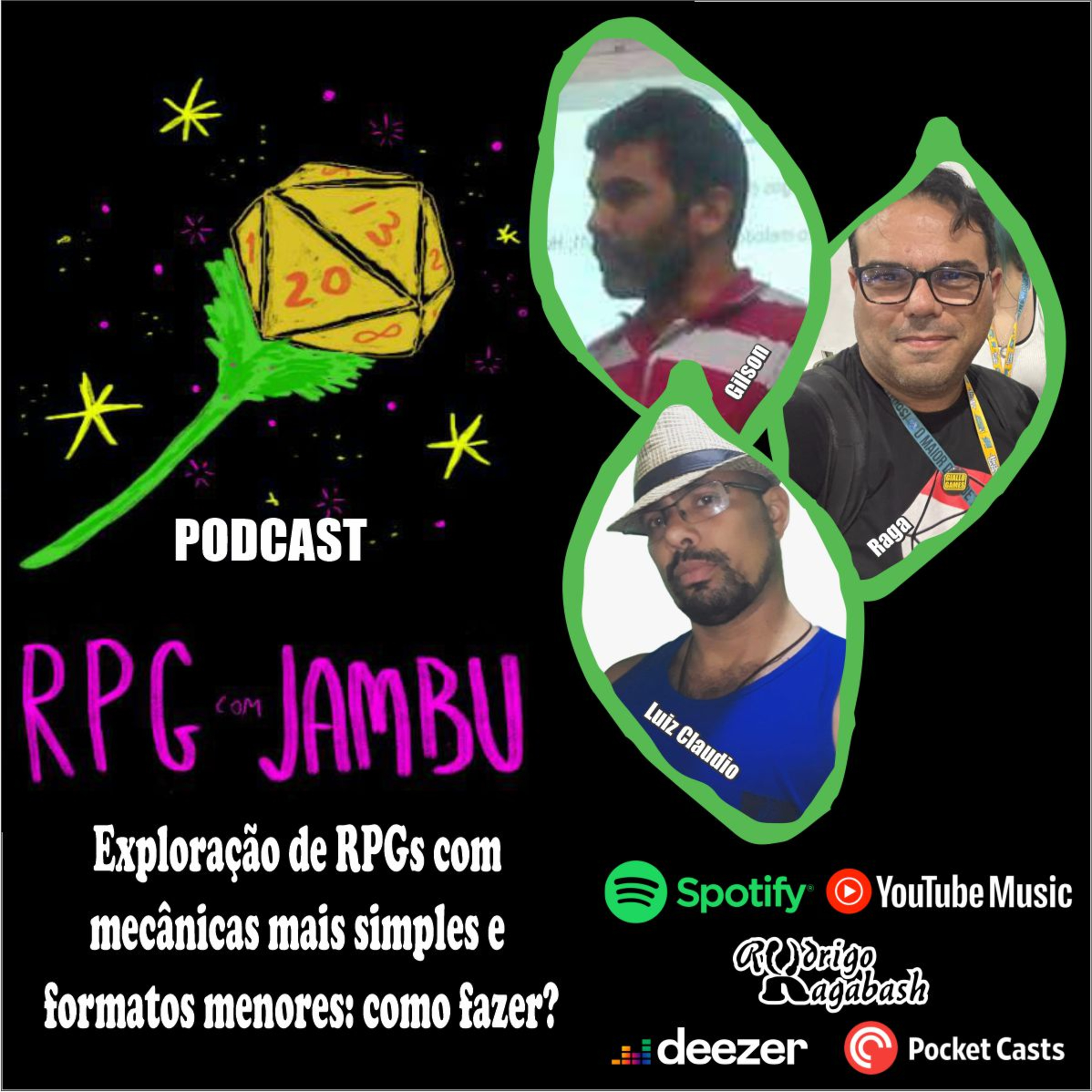 Podcast RPG com Jambu #60 | Exploração de RPGs com mecânicas mais simples e formatos menores episode artwork