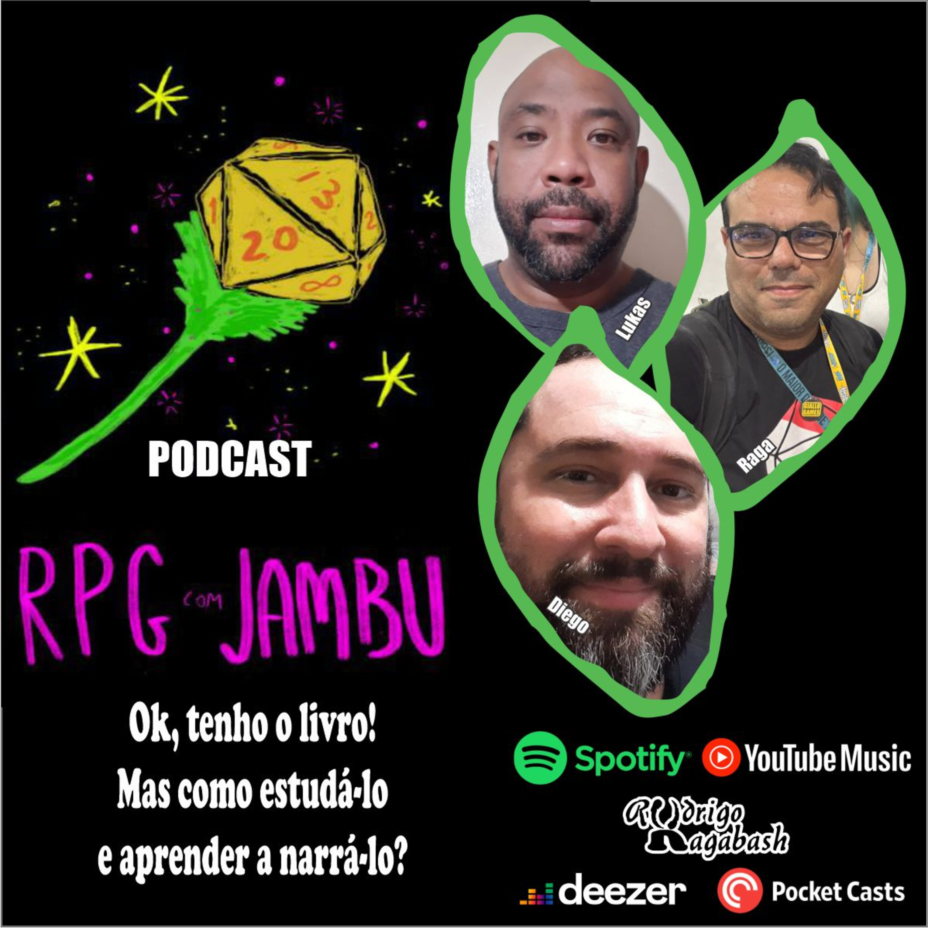 Podcast RPG com Jambu #63 | Ok, tenho o livro! Mas como estudá-lo e aprender a narrá-lo? episode artwork