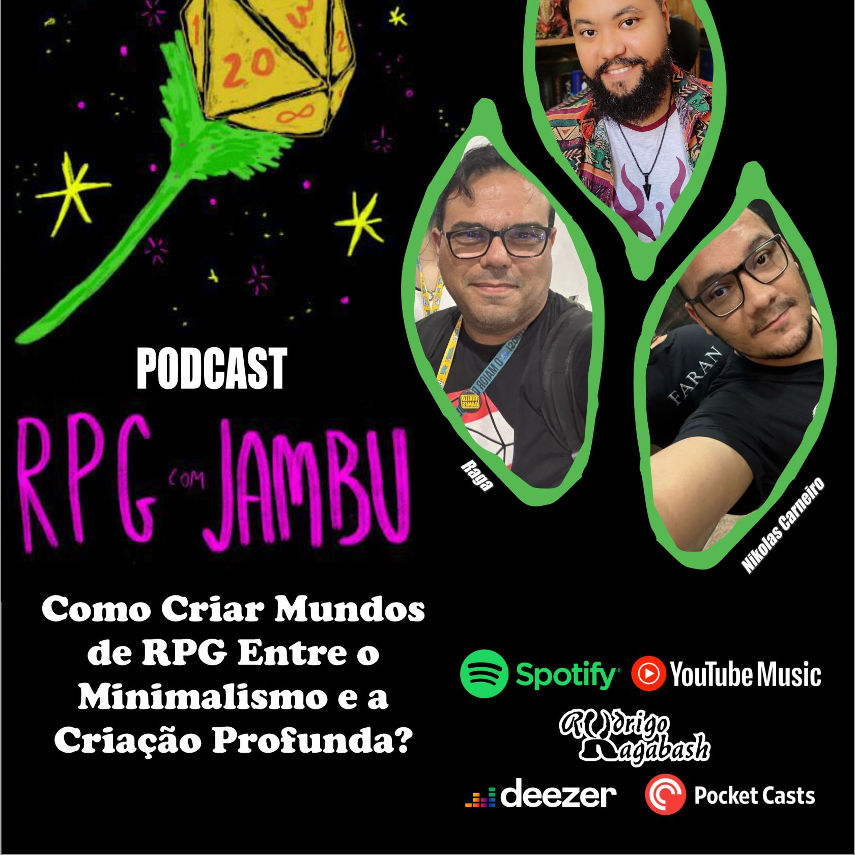 Podcast RPG com Jambu #73 | Como Criar Mundos de RPG Entre o Minimalismo e a Criação Profunda? episode artwork