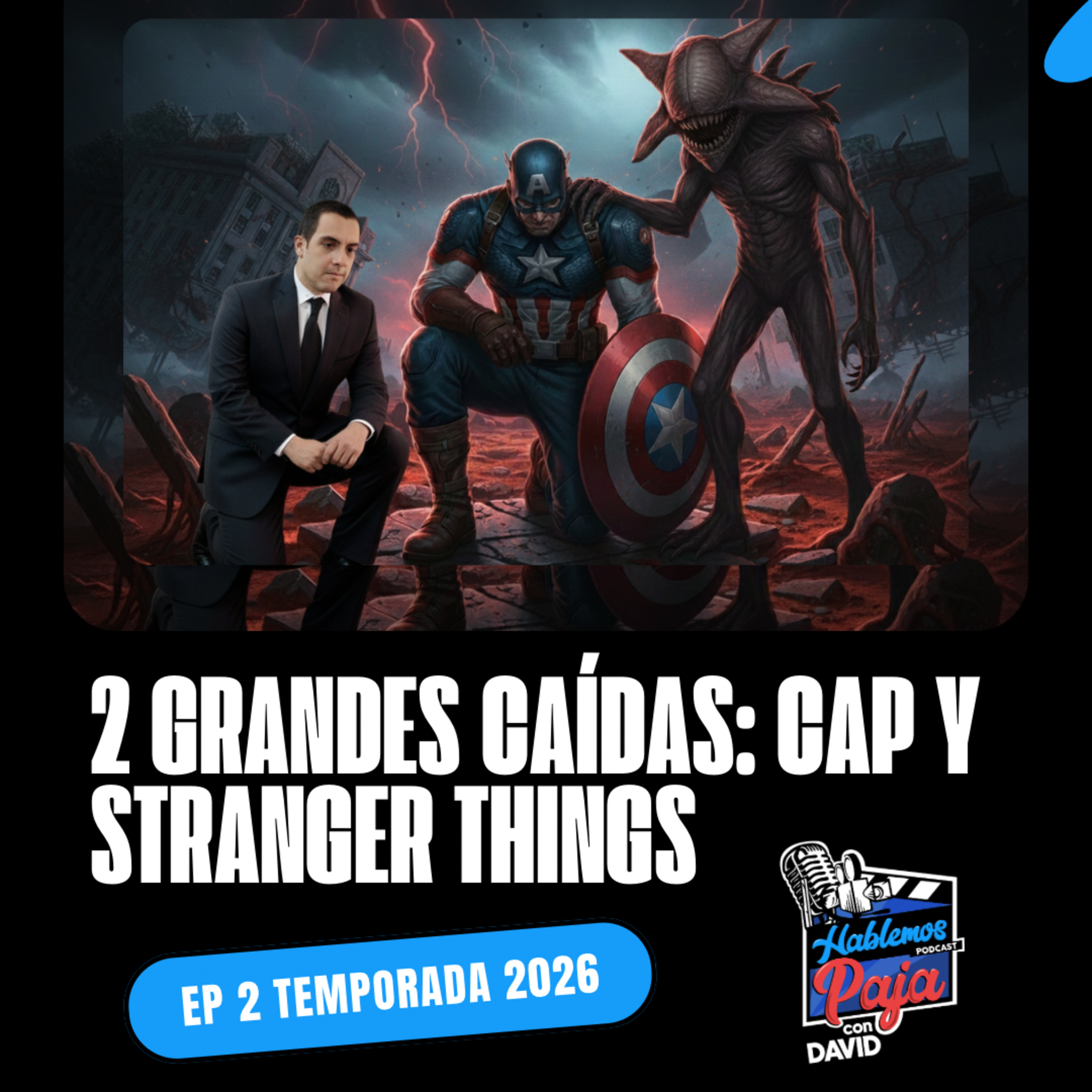 La comparación de dos caídas: Stranger Things y Capitán América episode artwork