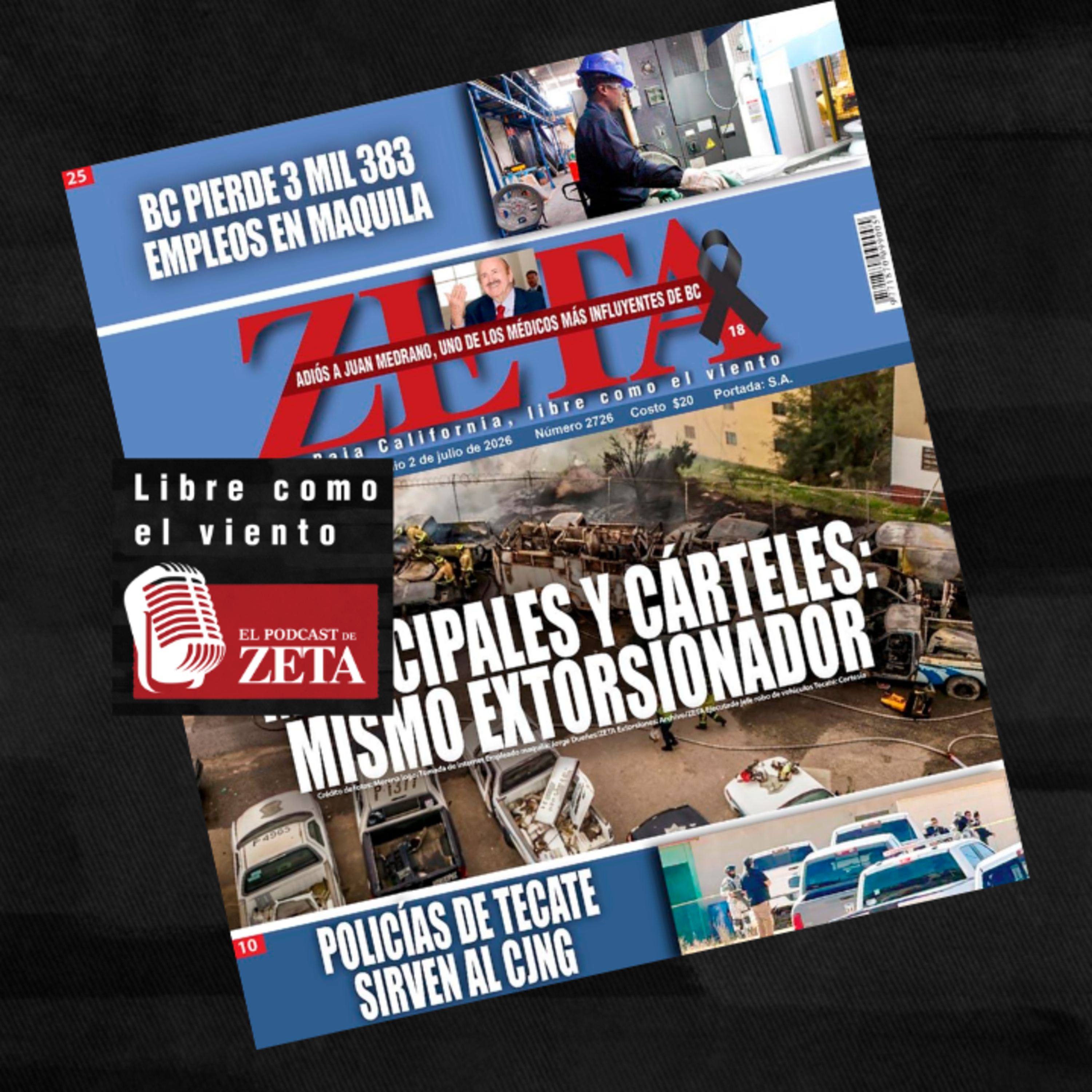 Municipales y cárteles: mismo extorsionador // Policías de Tecate sirven al CJNG episode artwork