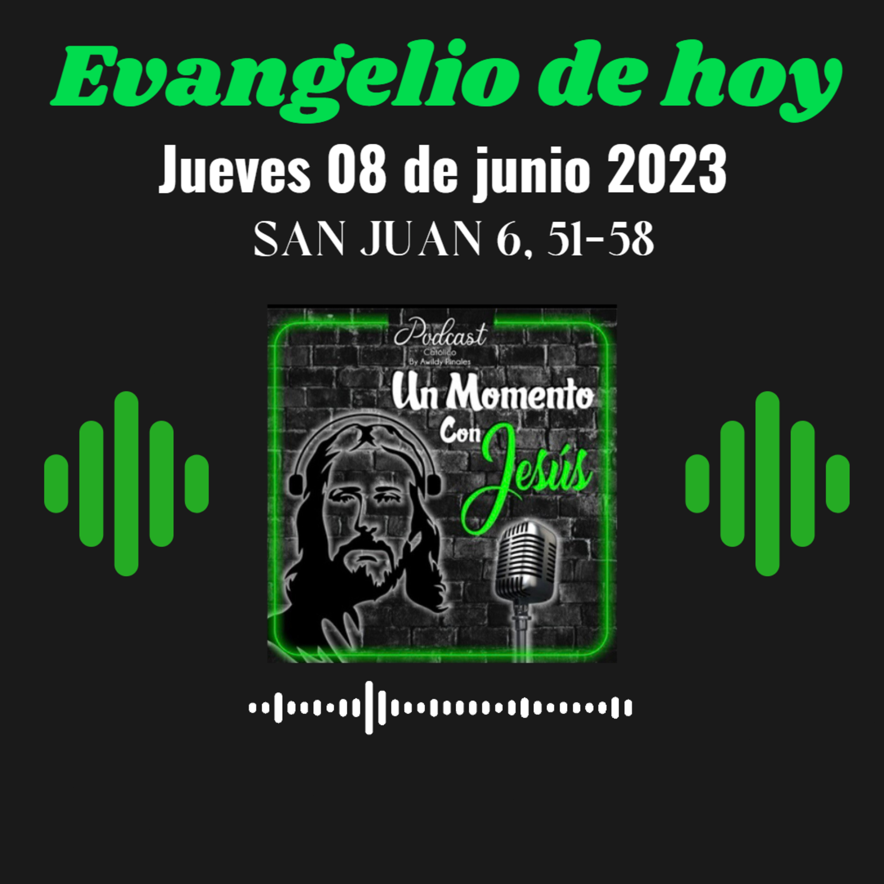 Evangelio jueves 08 de junio 2023 (Mi carne es verdadera comida, y mi sangra es verdadera bebida) episode artwork