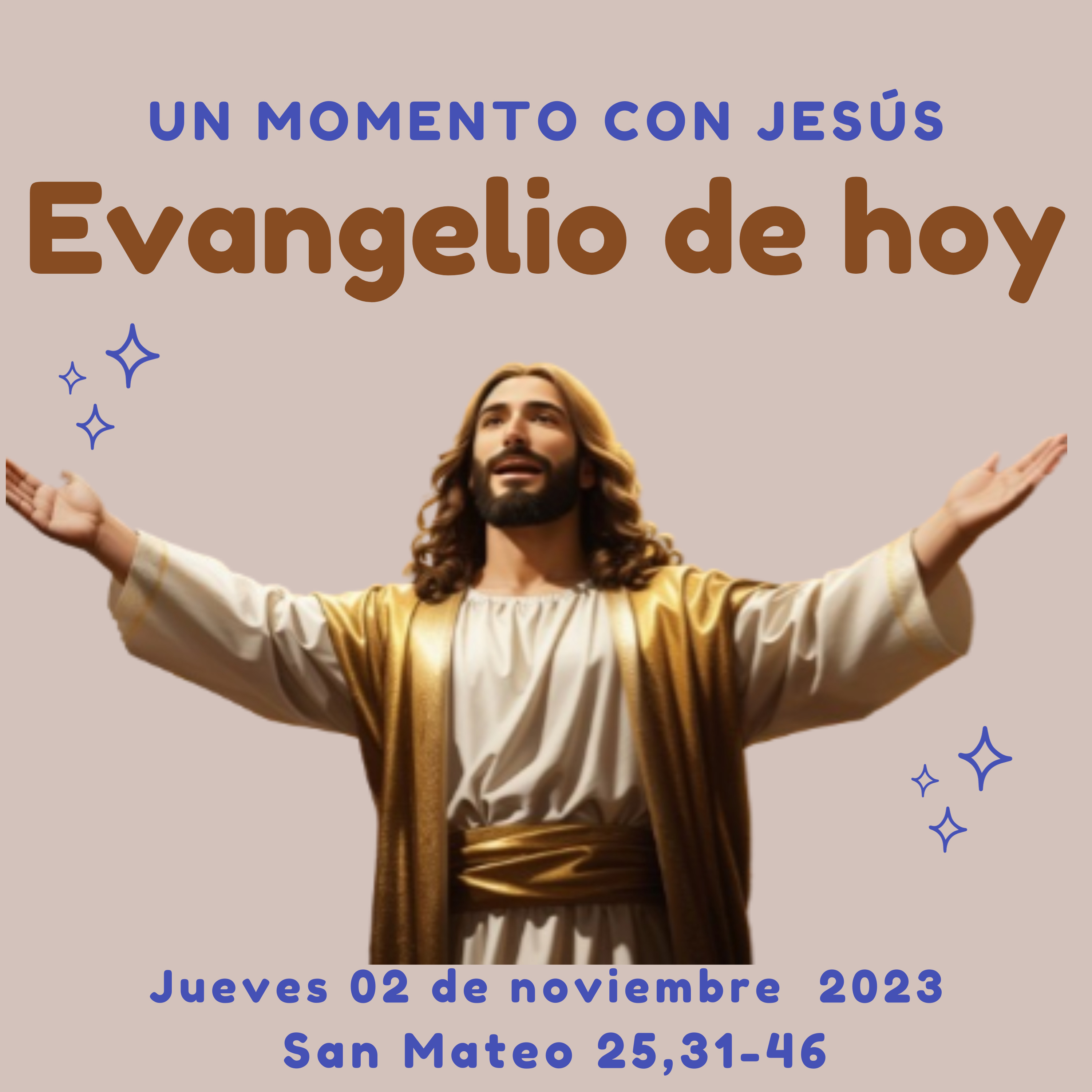 EVANGELIO DE HOY jueves 02 de noviembre 2023 | 'Vengan, benditos de mi Padre episode artwork