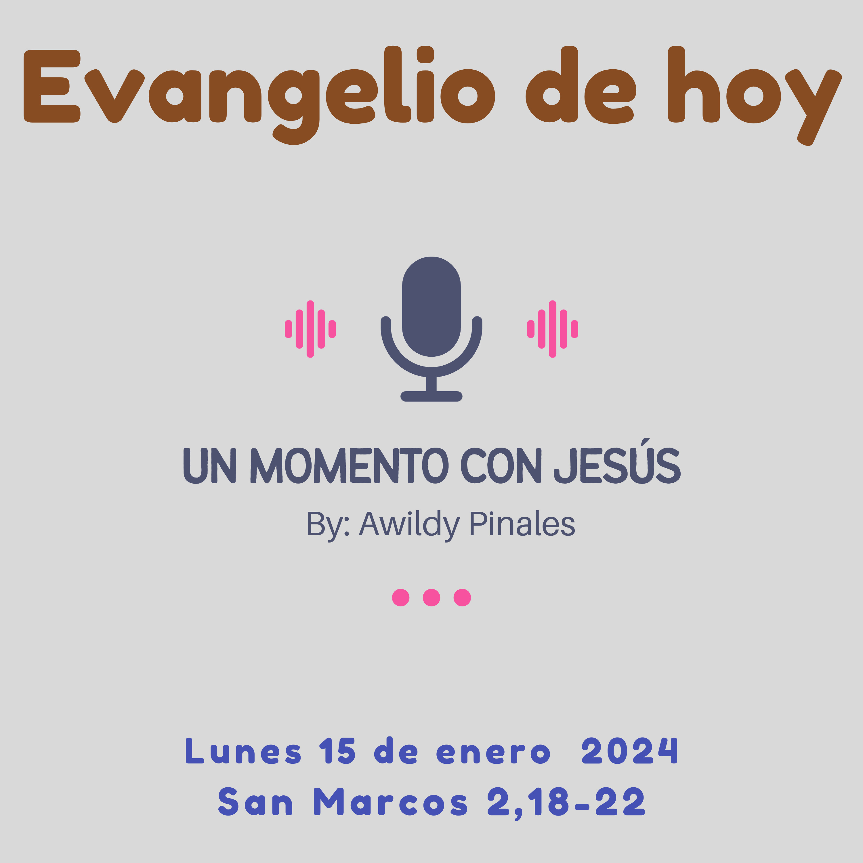 Vino nuevo | EVANGELIO DE HOY | Lunes 14 enero 2024 episode artwork