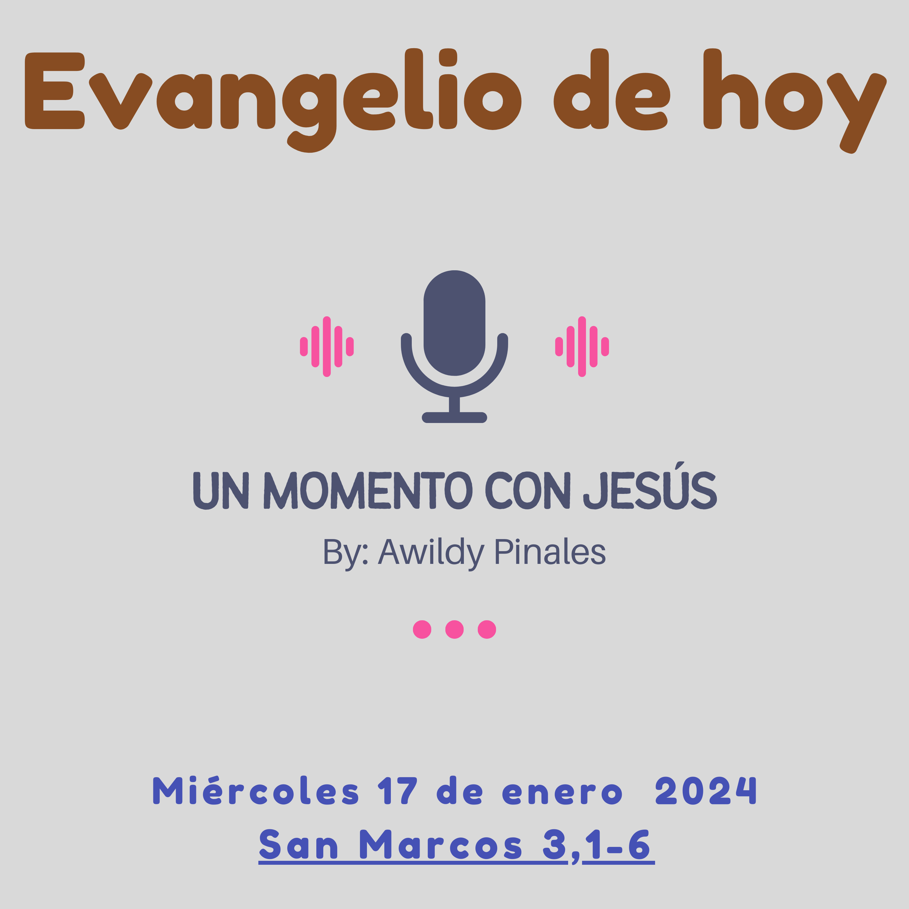 Extiende tu mano | EVANGELIO DE HOY | Miércoles 17 enero 2024 episode artwork