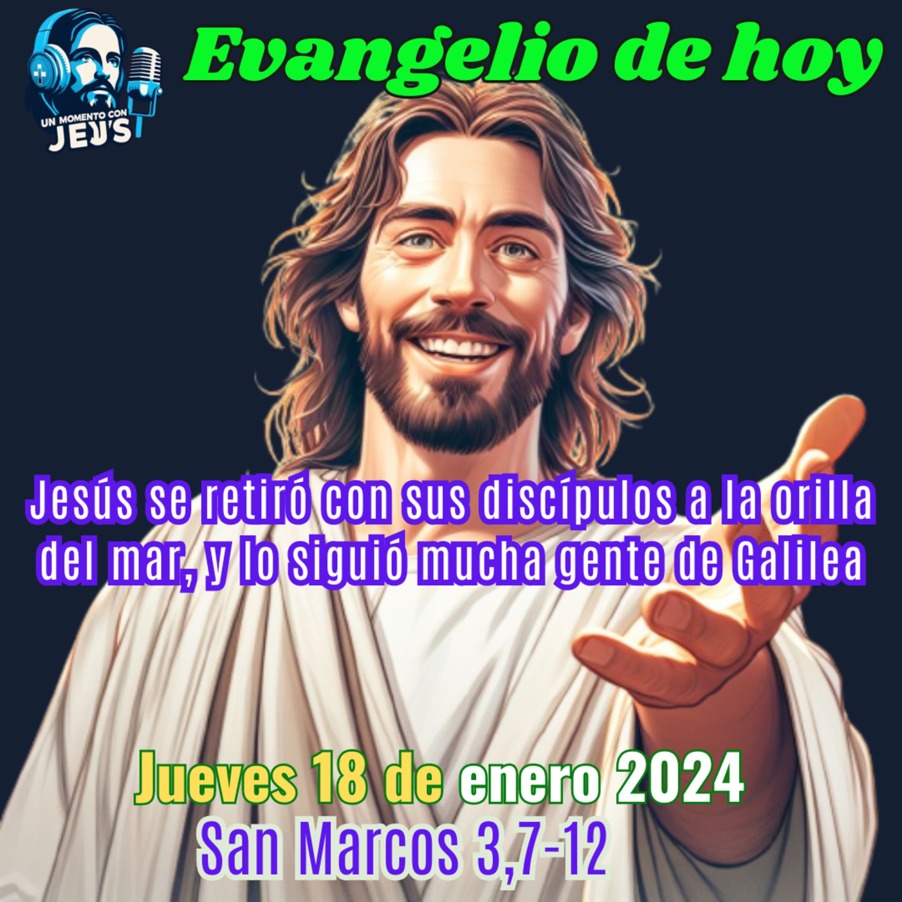 Jesús y la multitud | EVANGELIO DE HOY | Jueves 18 enero 2024 episode artwork