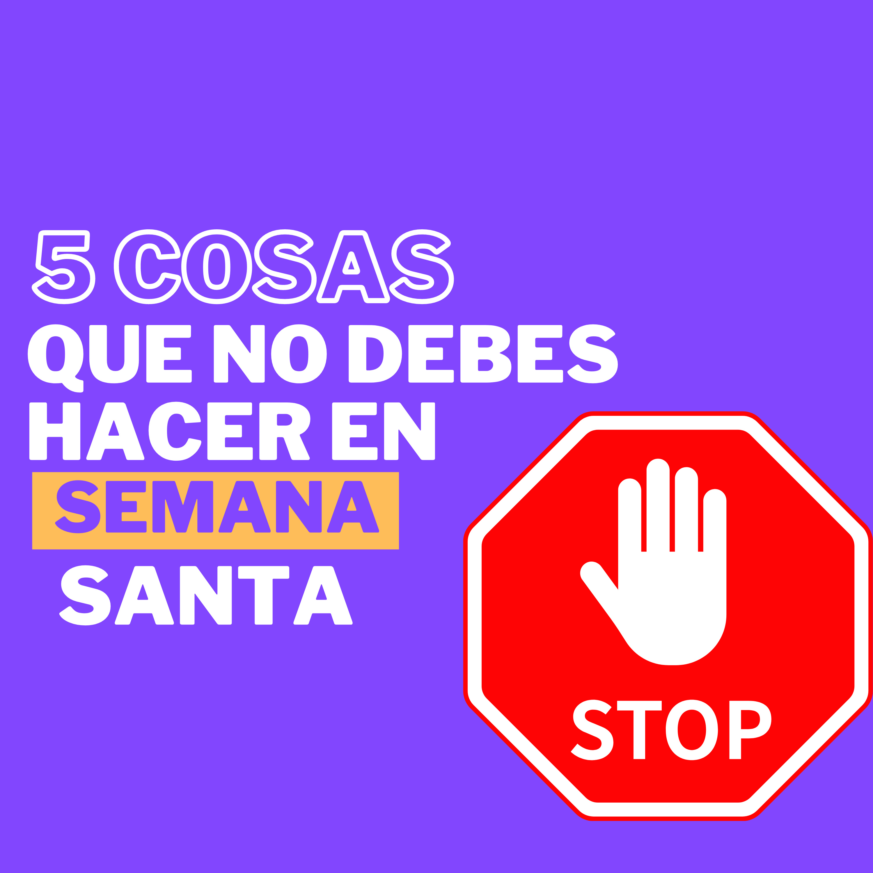Cinco cosas que NO DEBES HACER en semana santa episode artwork