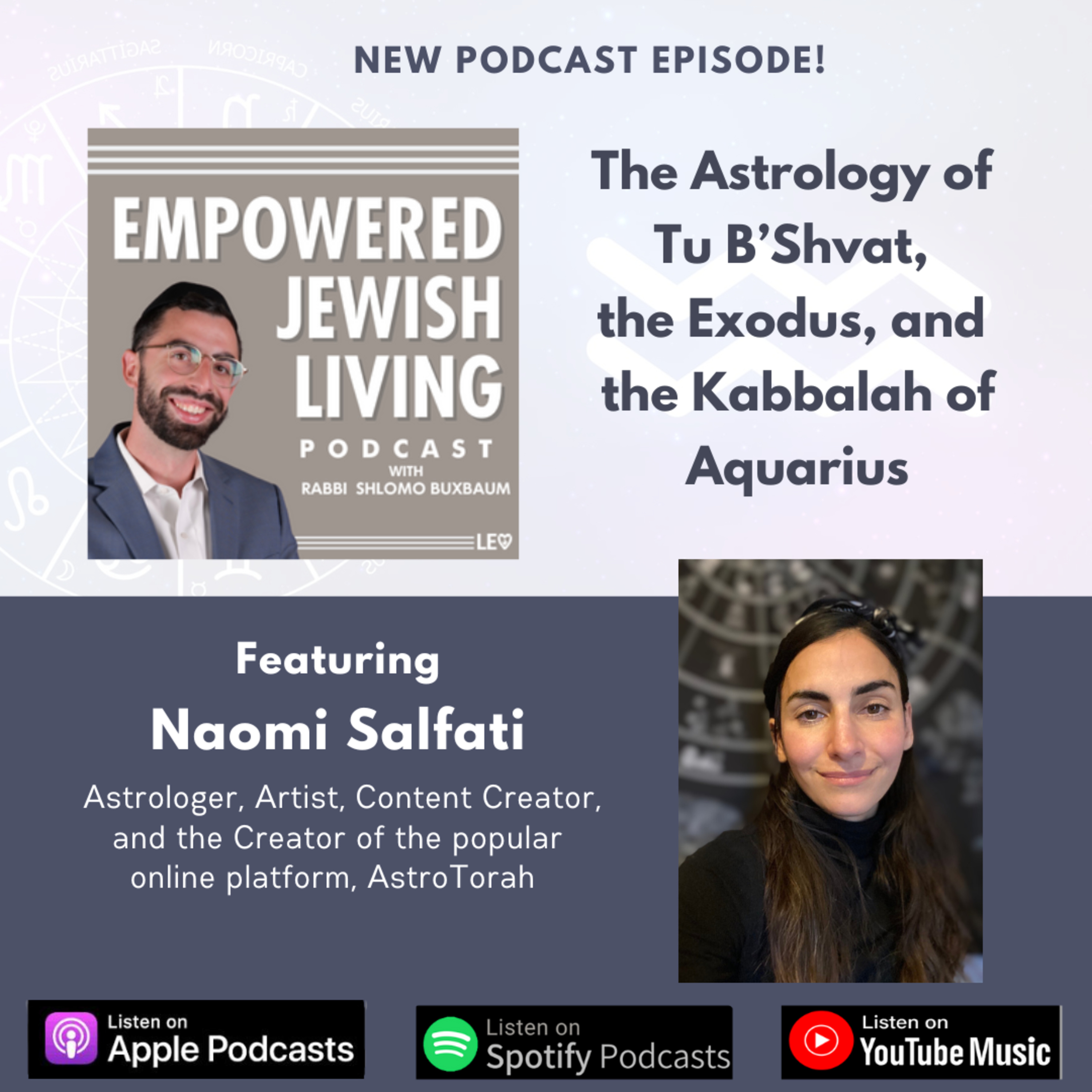 AstroTorah! The Astrology of Tu B'Shvat, the Exodus, and the Kabbalah of Aquarius feat. Naomi Salfati