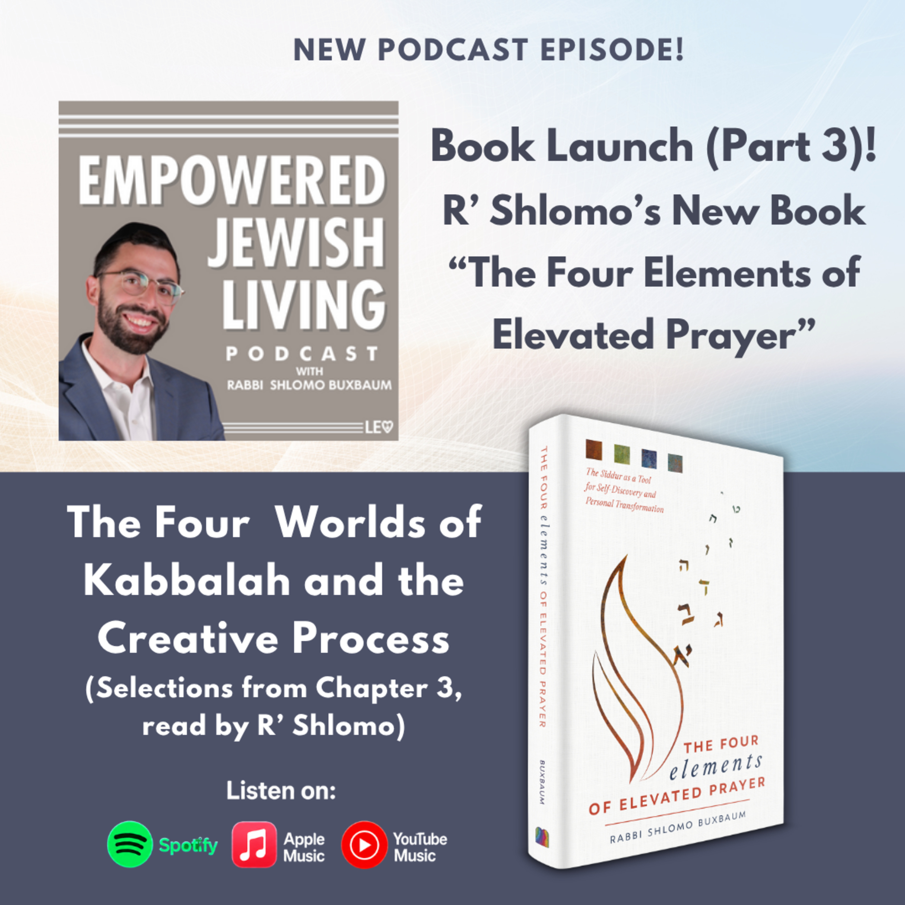 Book Launch (Part 3): The 4 Worlds of Kabbalah and the Creative Process (Selections from Chapter 3) episode artwork