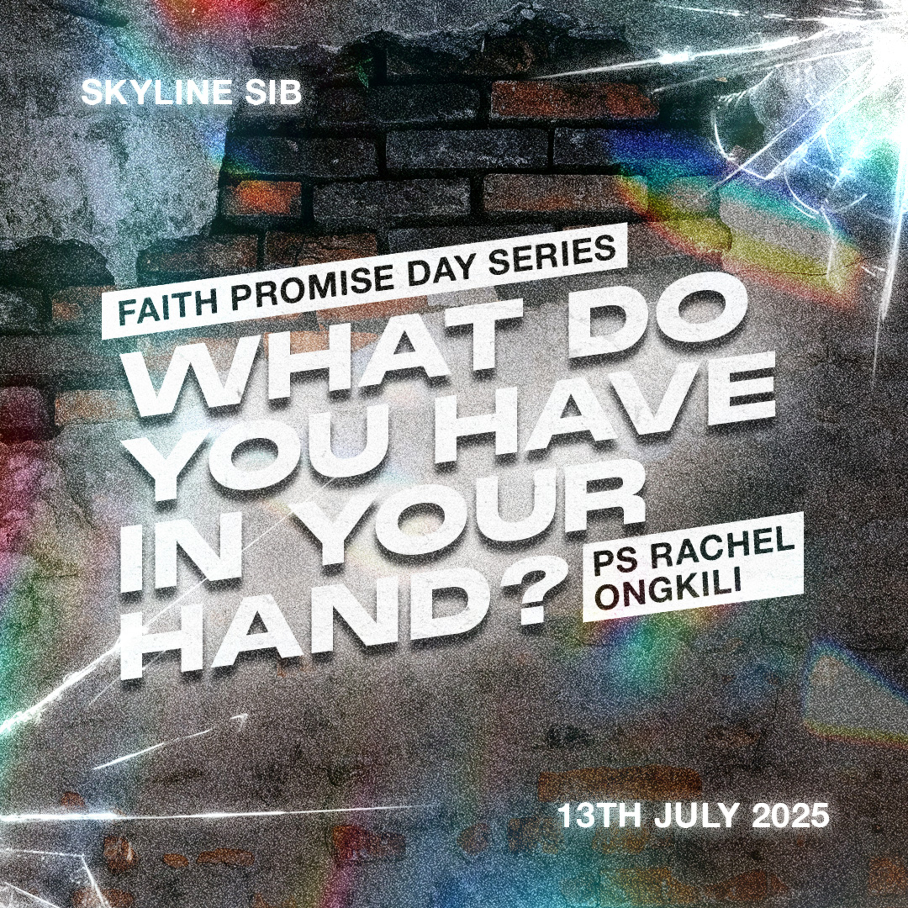 What do you have in your hand? - FPD Series - Ps Rachel Ongkili