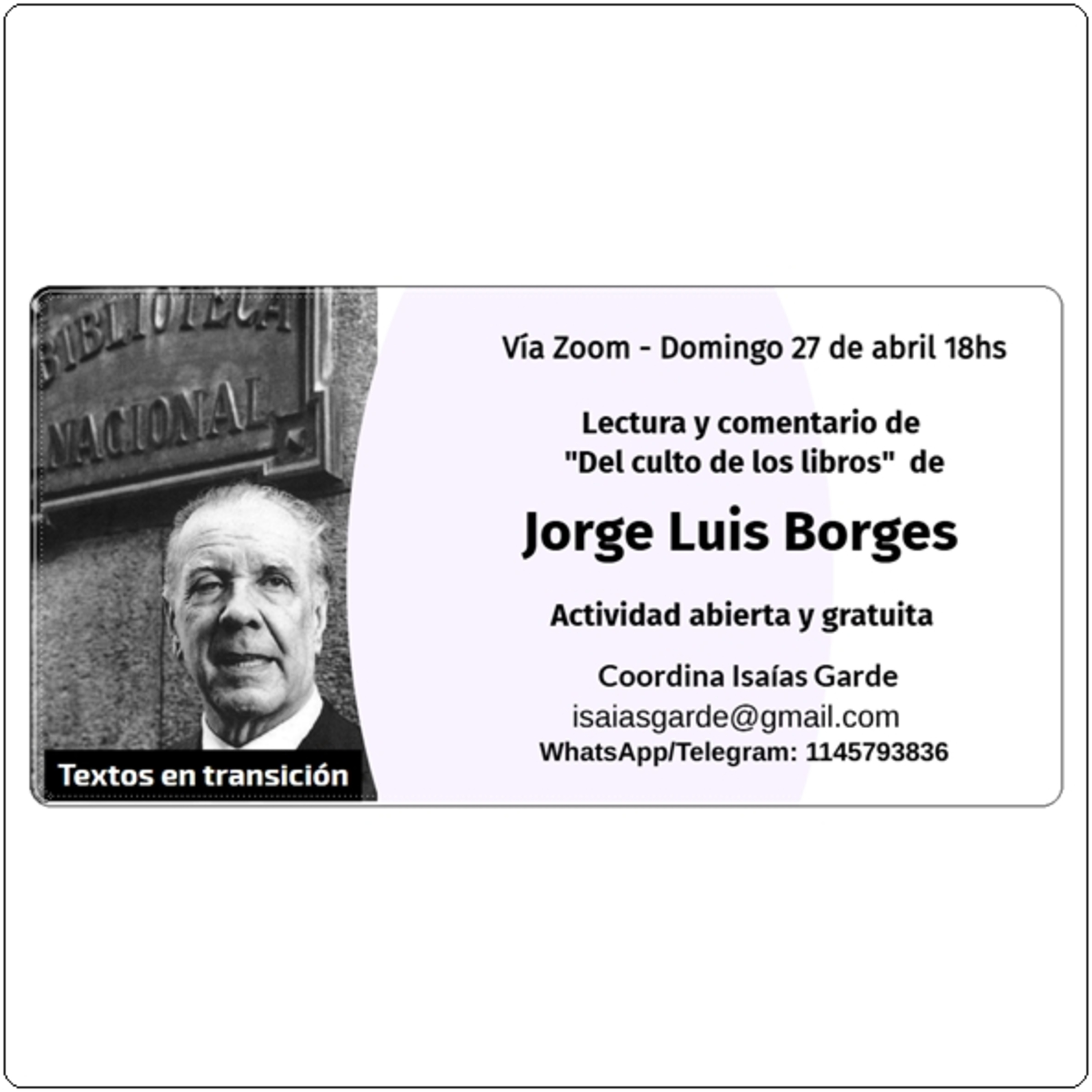 Isaías Garde - Textos en transición - Podcast