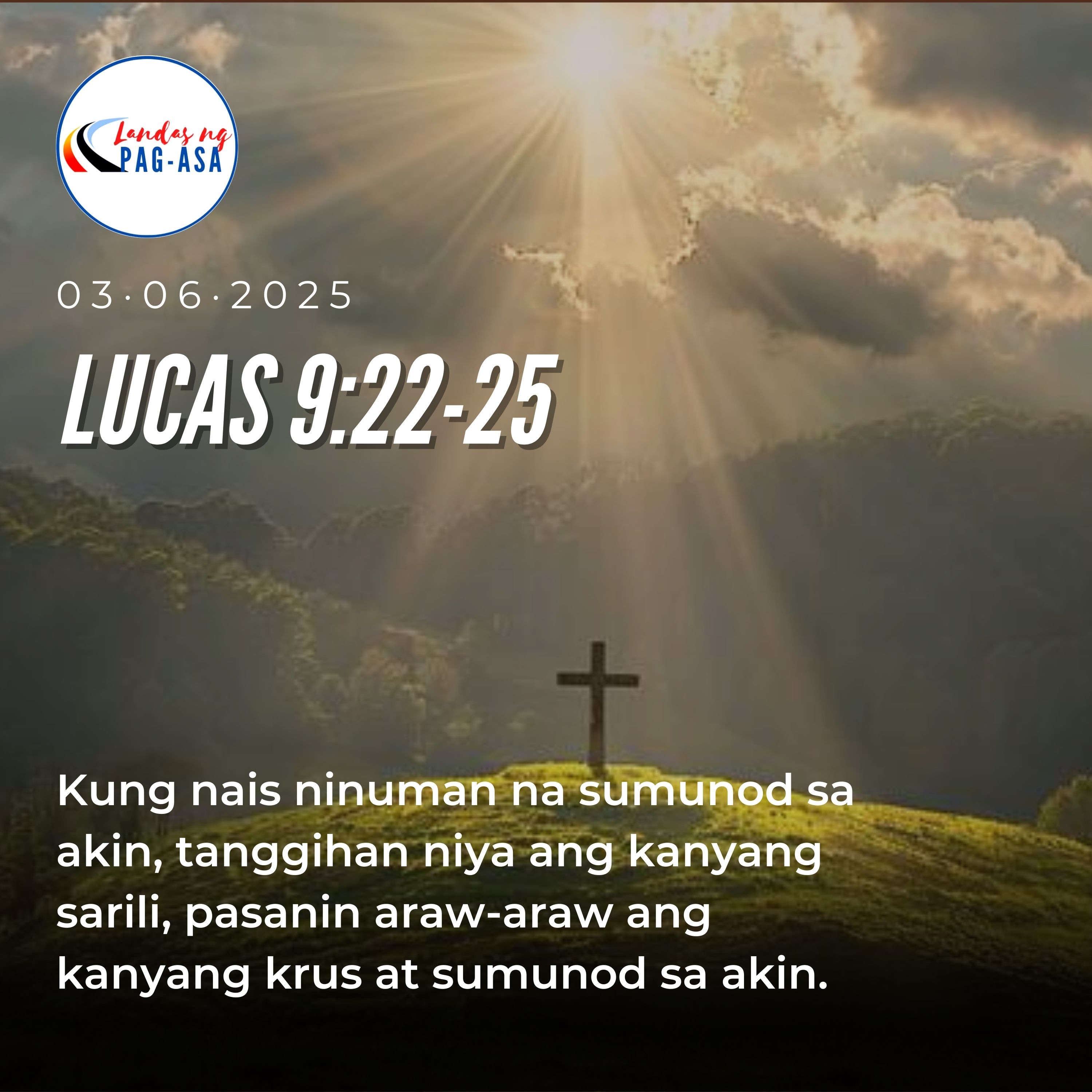 Landas ng Pag-Asa: "Pasanin ang Krus Araw-Araw" episode artwork