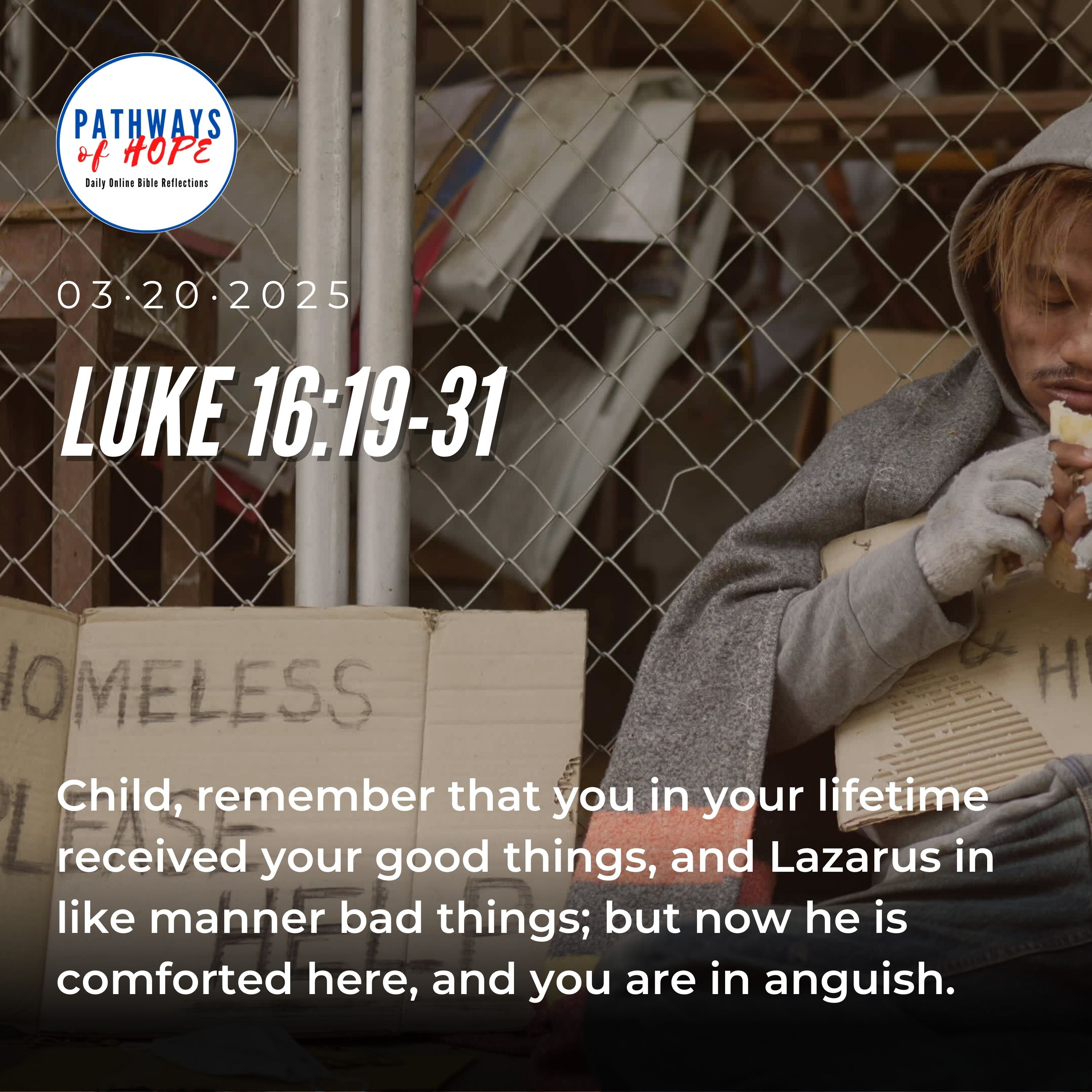 Pathways of Hope: "Be Hope Givers to the Lazaruses" episode artwork