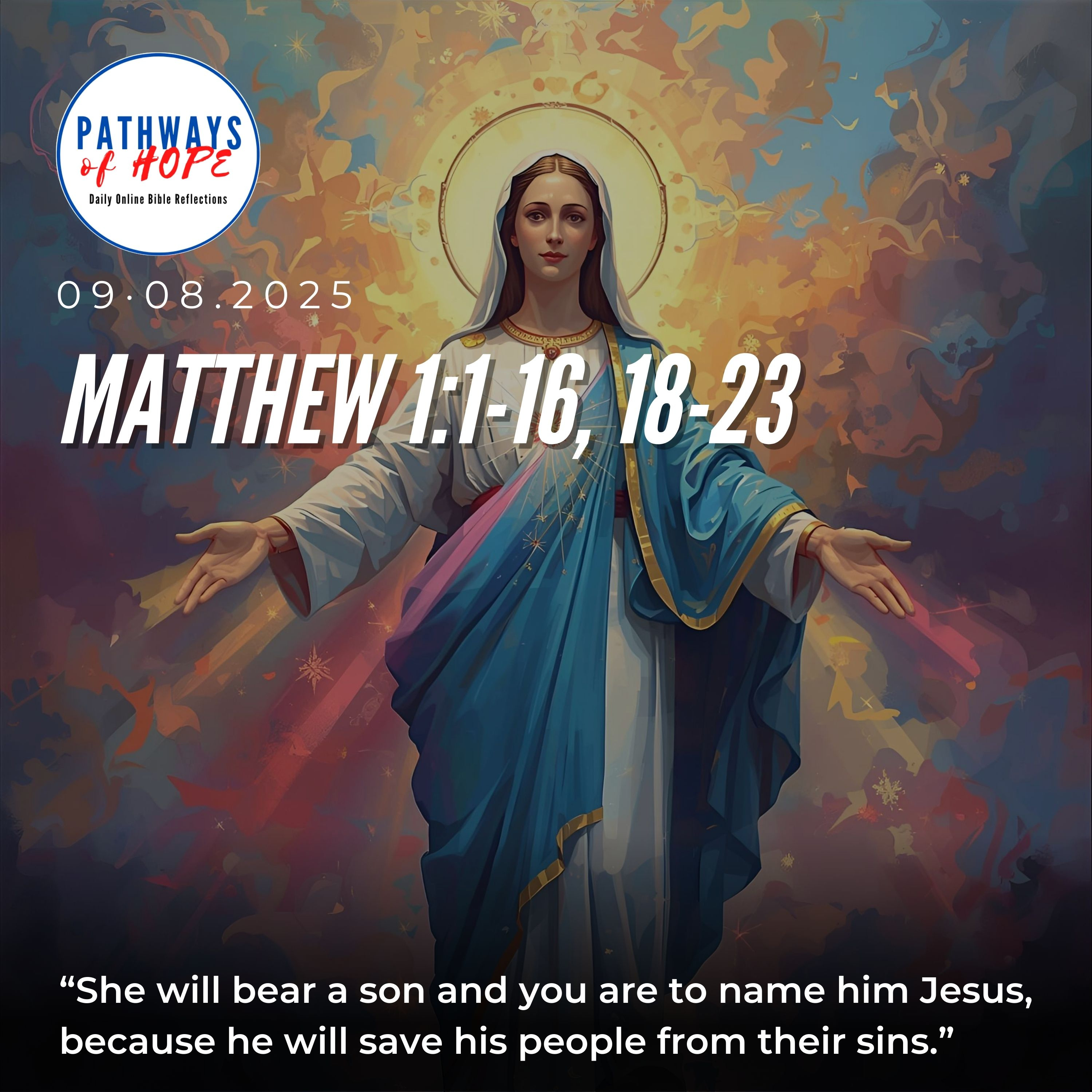 PATHWAYS OF HOPE: “CELEBRATING THE BIRTH OF OUR BLESSED MOTHER MARY” episode artwork