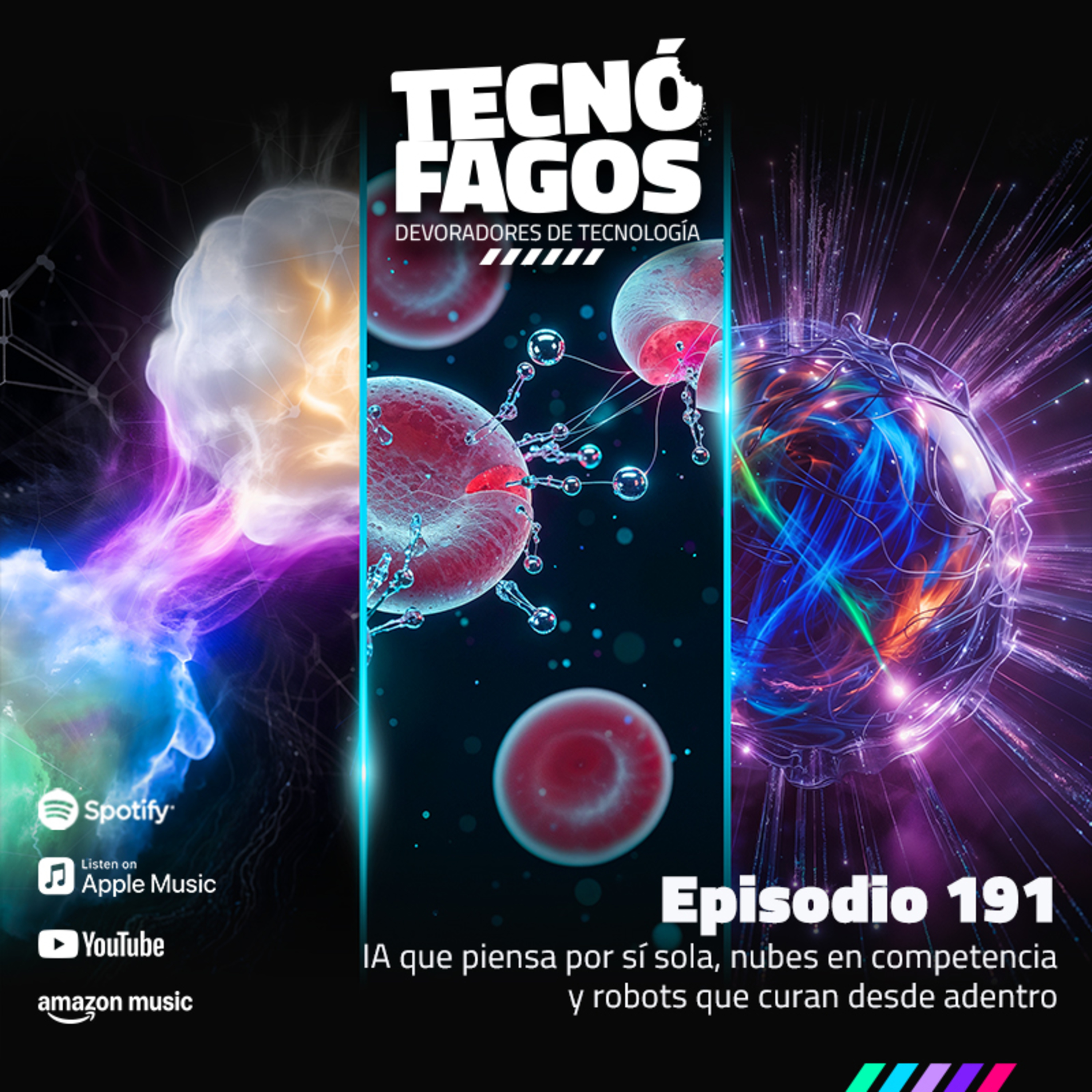 Ep. 191: IA que piensa por sí sola, nubes en competencia y robots que curan desde adentro
