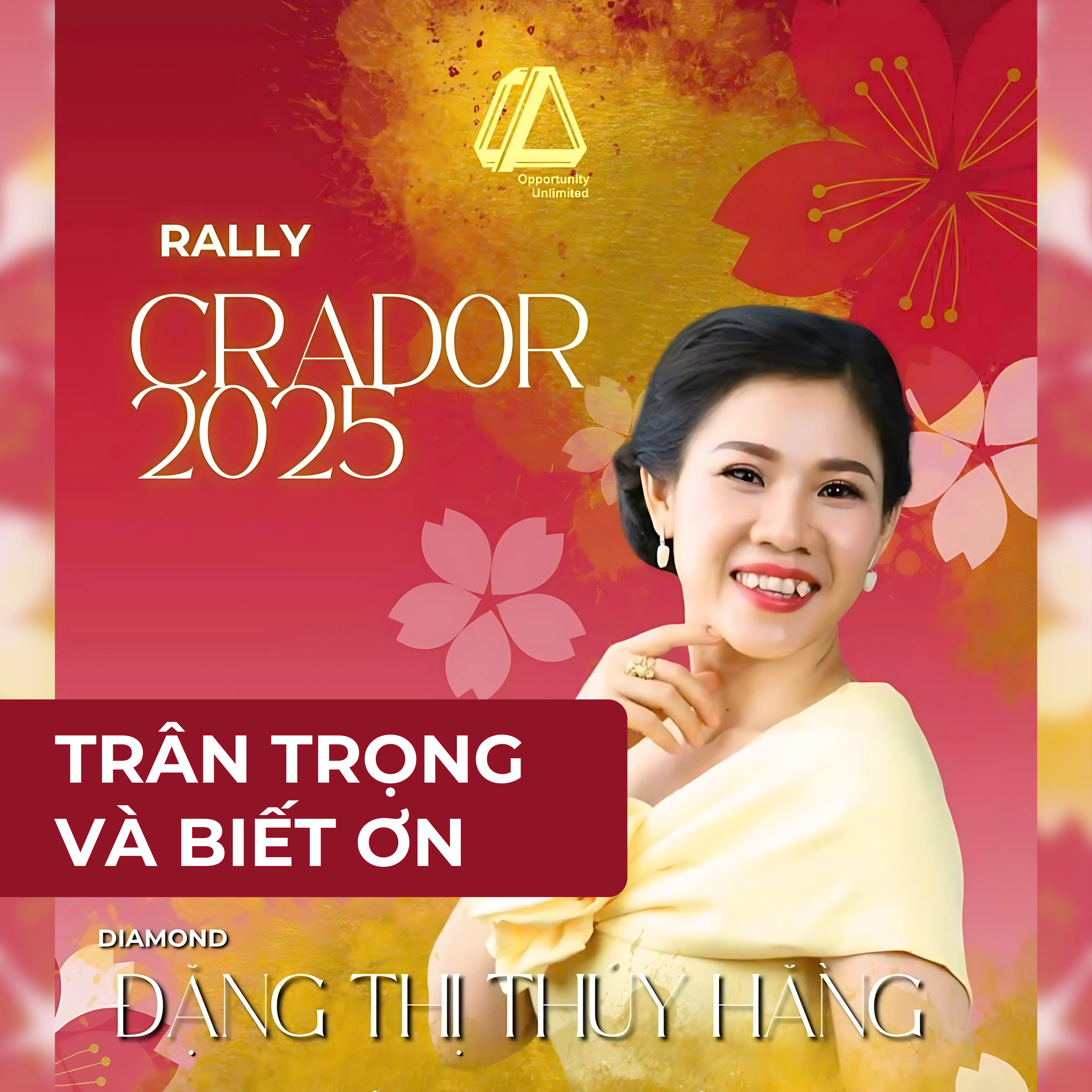 TRÂN TRỌNG VÀ BIẾT ƠN | DIA ĐẶNG THỊ THÚY HẰNG