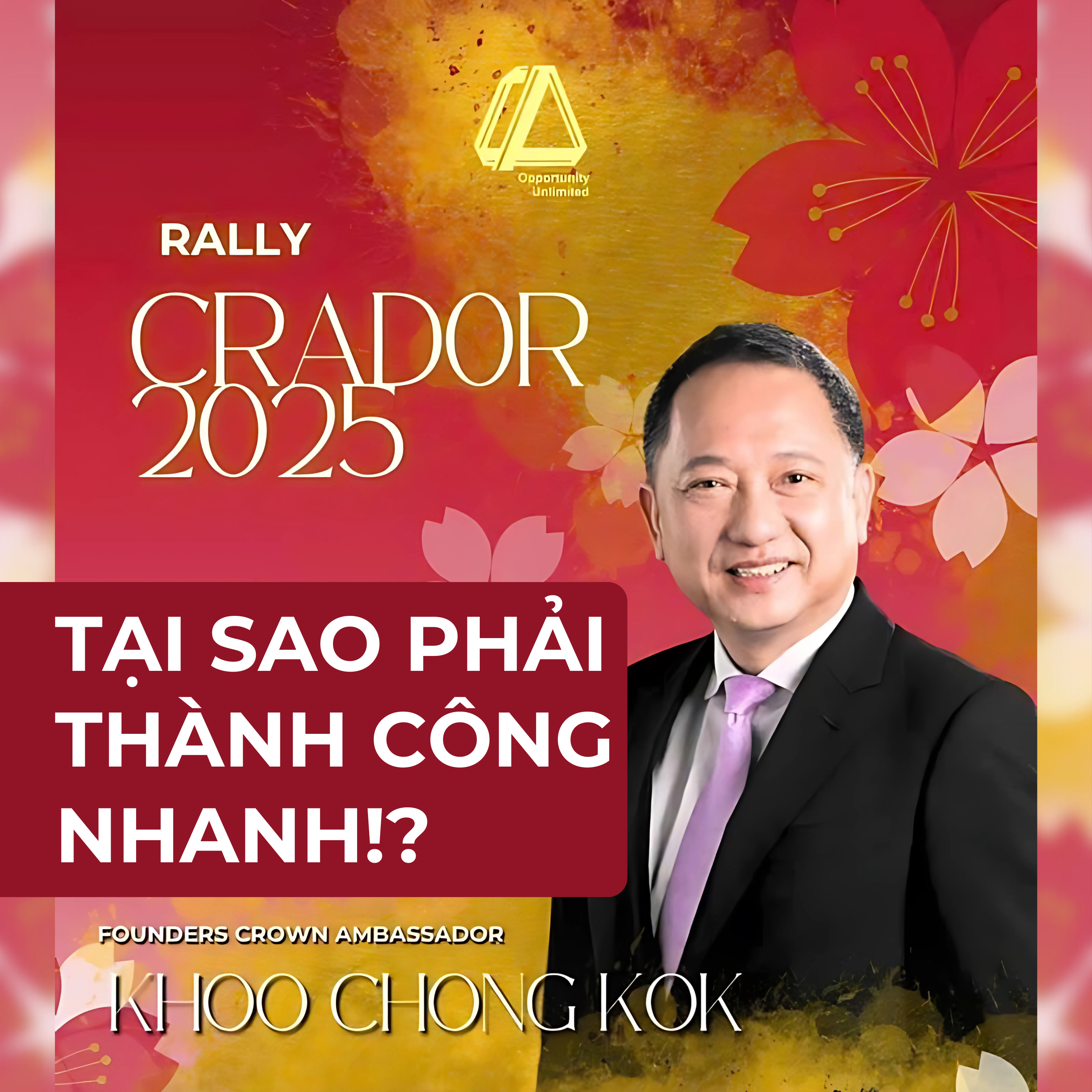 TẠI SAO PHẢI THÀNH CÔNG NHANH? | FCA KHOO CHONG KOK
