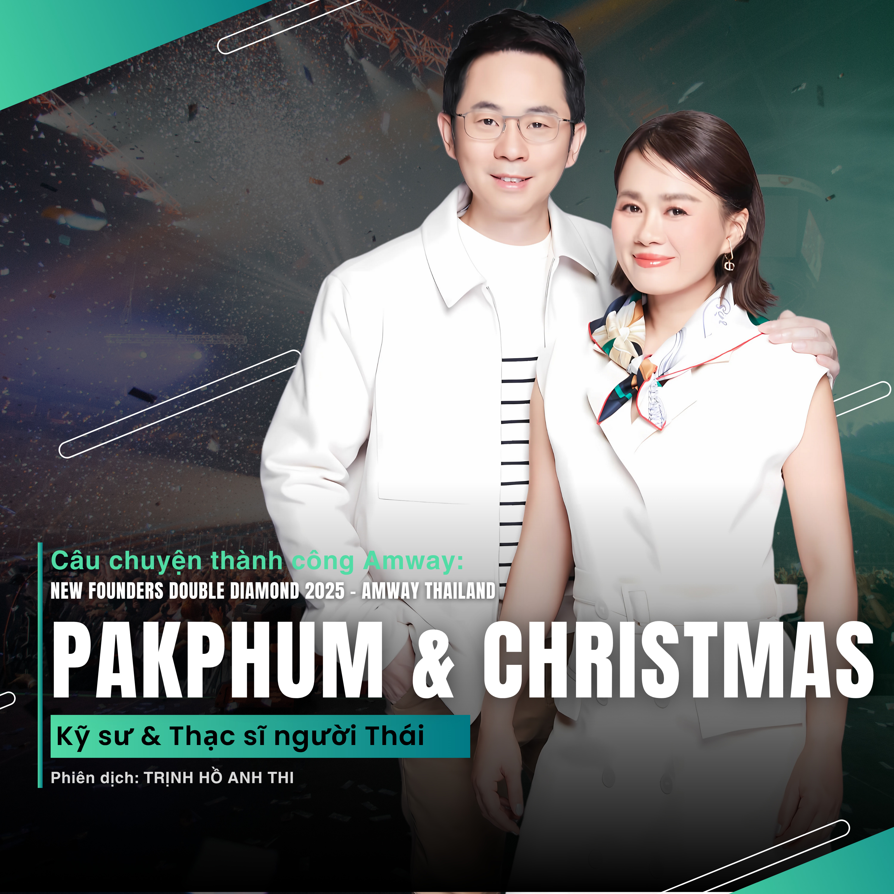 Rally New Founders Double Diamond 2025 Pakphum Nititham & Christmas Sathienwaraporn Amway Thái Lan