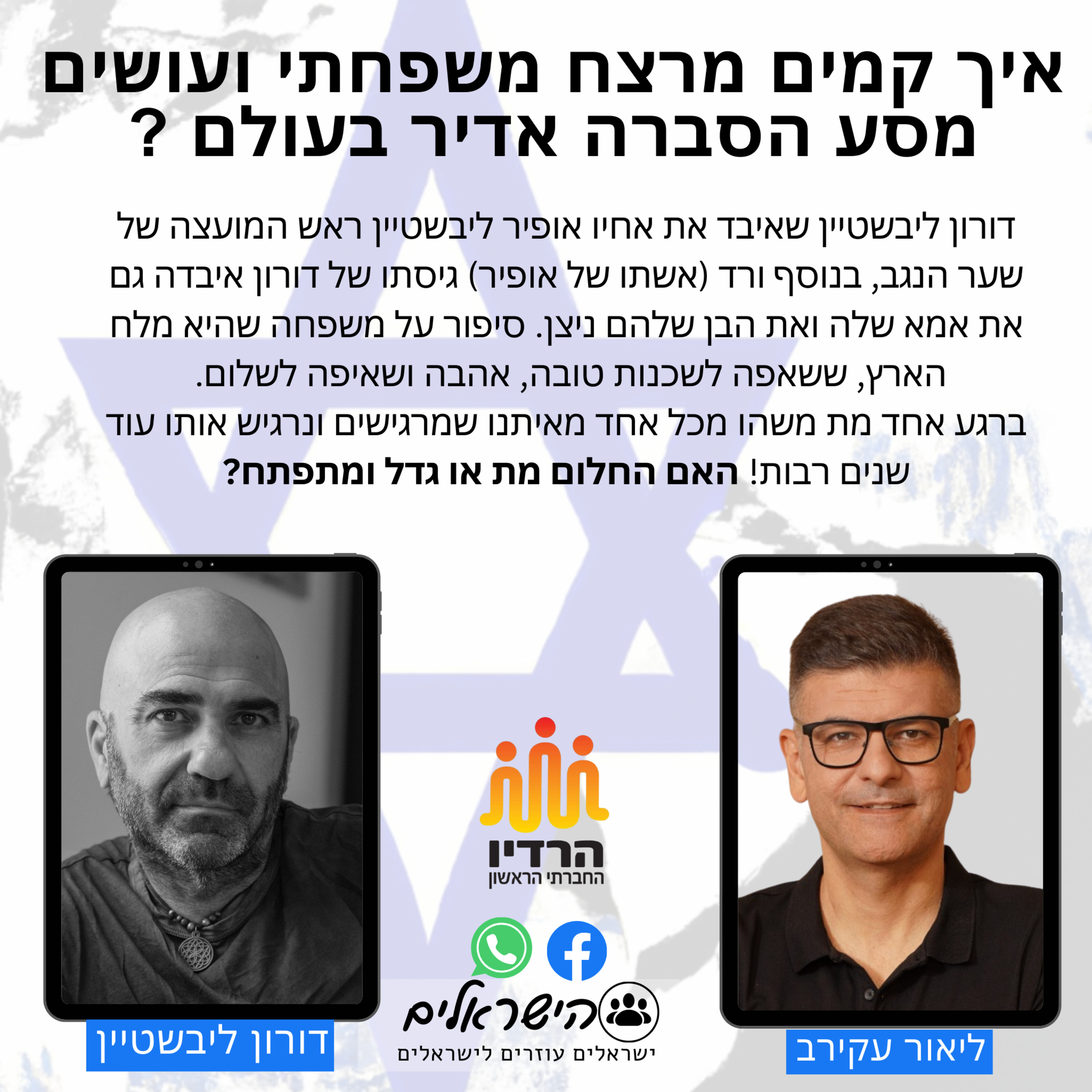 דורון ליבשטיין - איך קמים מרצח משפחתי ועושים מסע הסברה אדיר בעולם ? episode artwork
