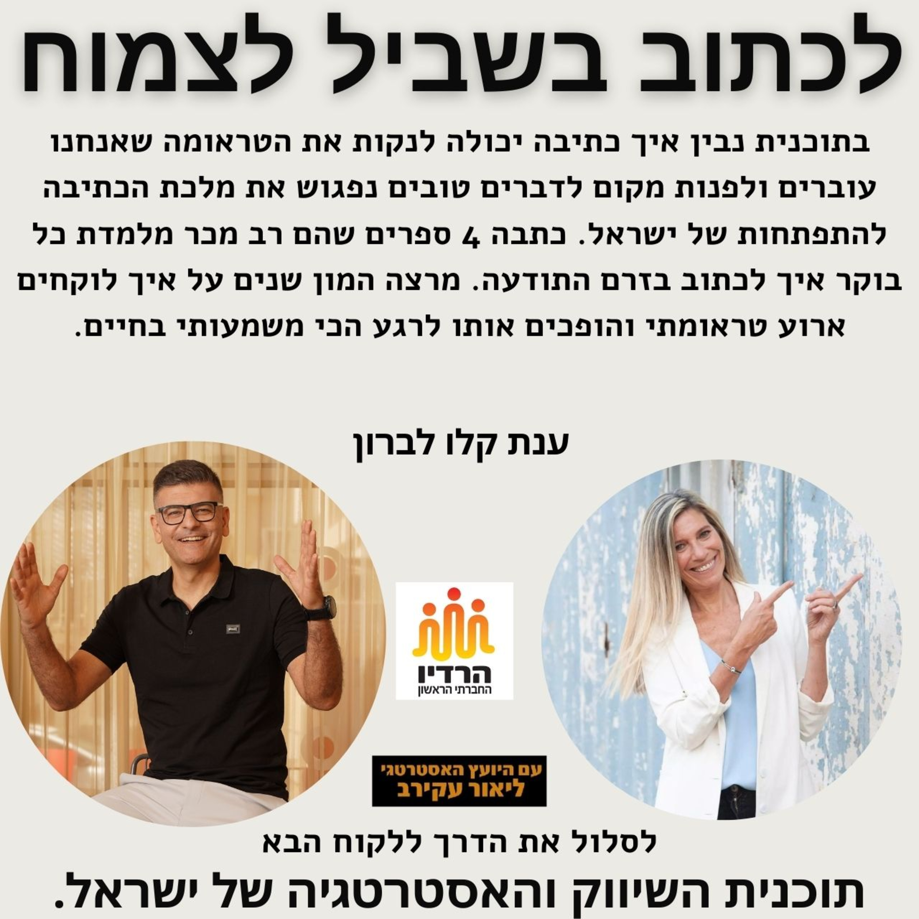 ענת קלו לברון - לכתוב בשביל לצמוח: כתיבת בוקר | כתיבת זרם התודעה episode artwork