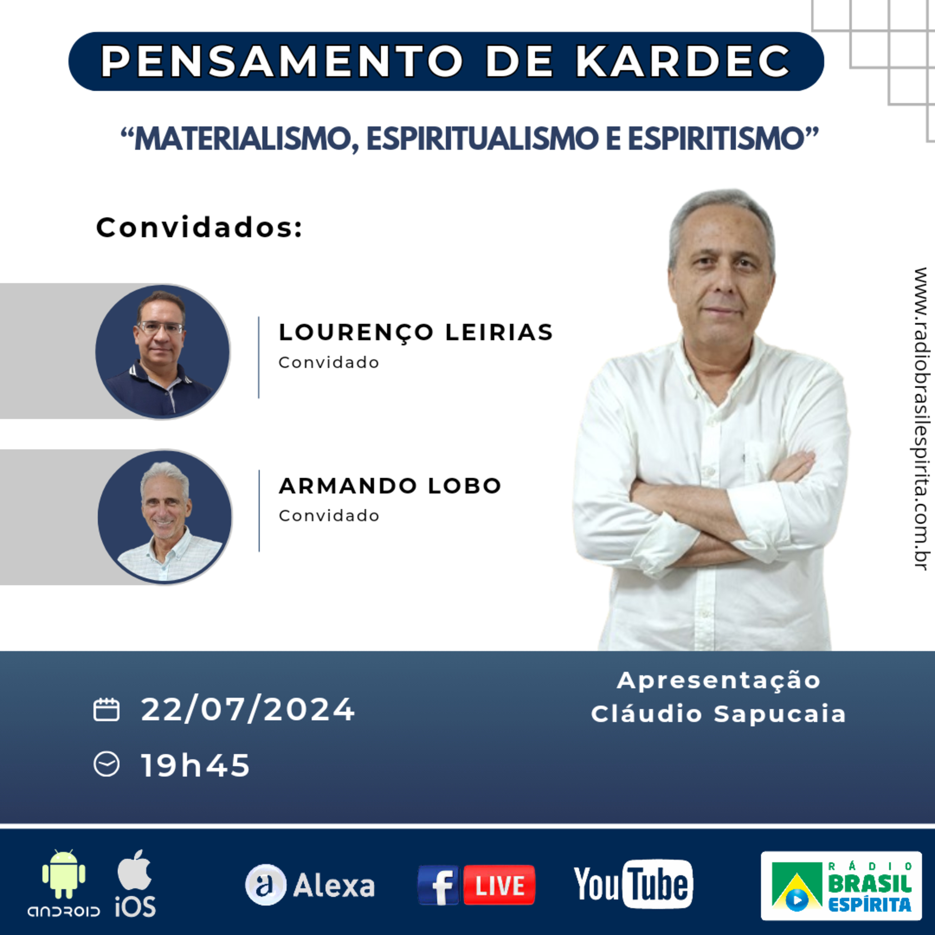 MATERIALISMO, ESPIRITUALISMO E ESPIRITISMO #rbeoficial episode artwork