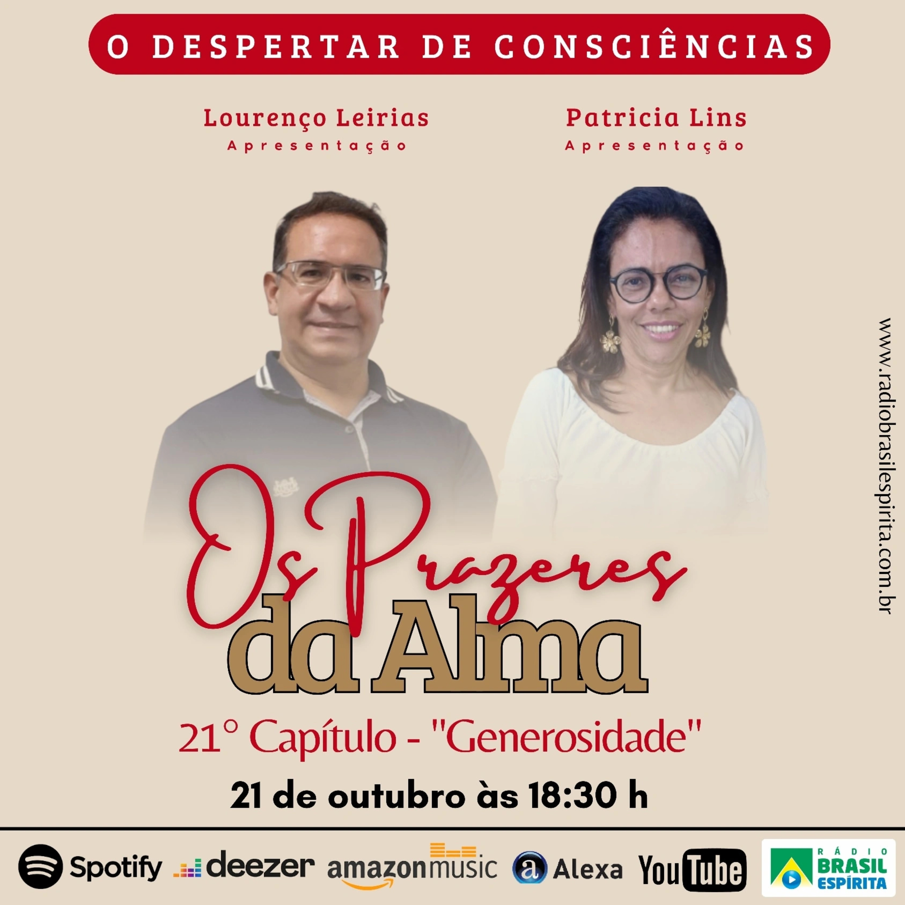 OS PRAZERES DA ALMA - Capítulo 21 - GENEROSIDADE #rbeoficial episode artwork