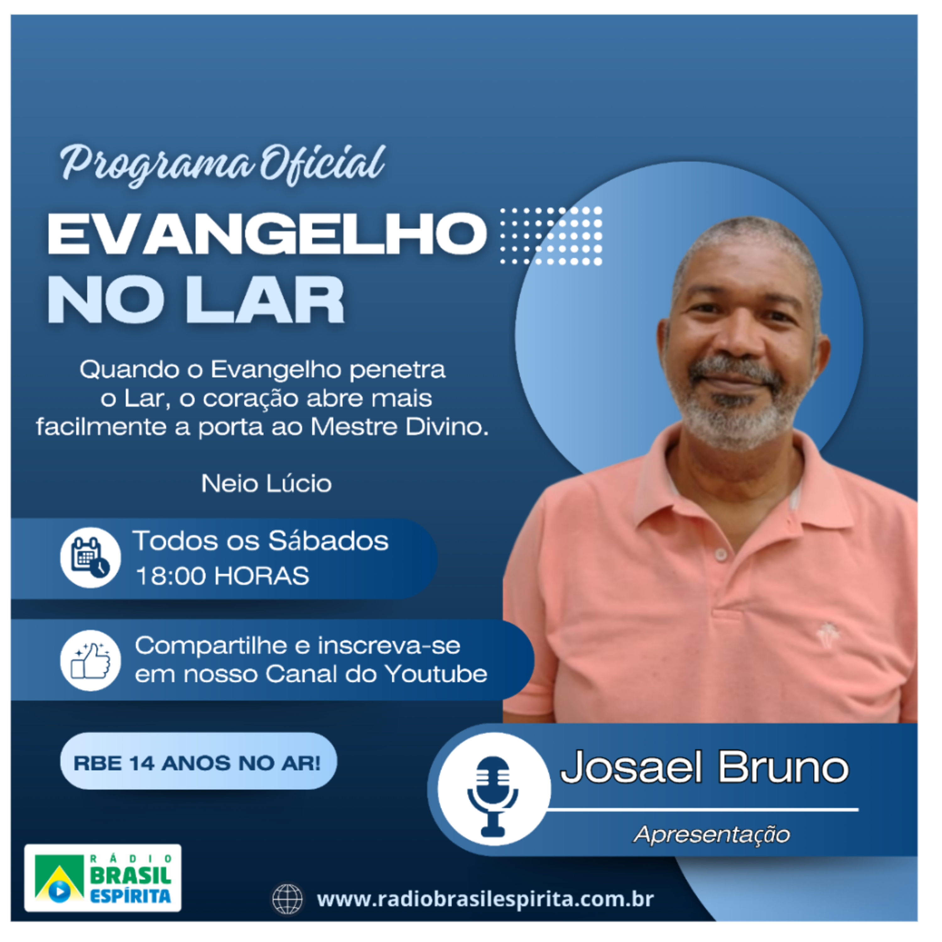 EVANGELHO NO LAR COM JOSAEL BRUNO #rbeoficial episode artwork