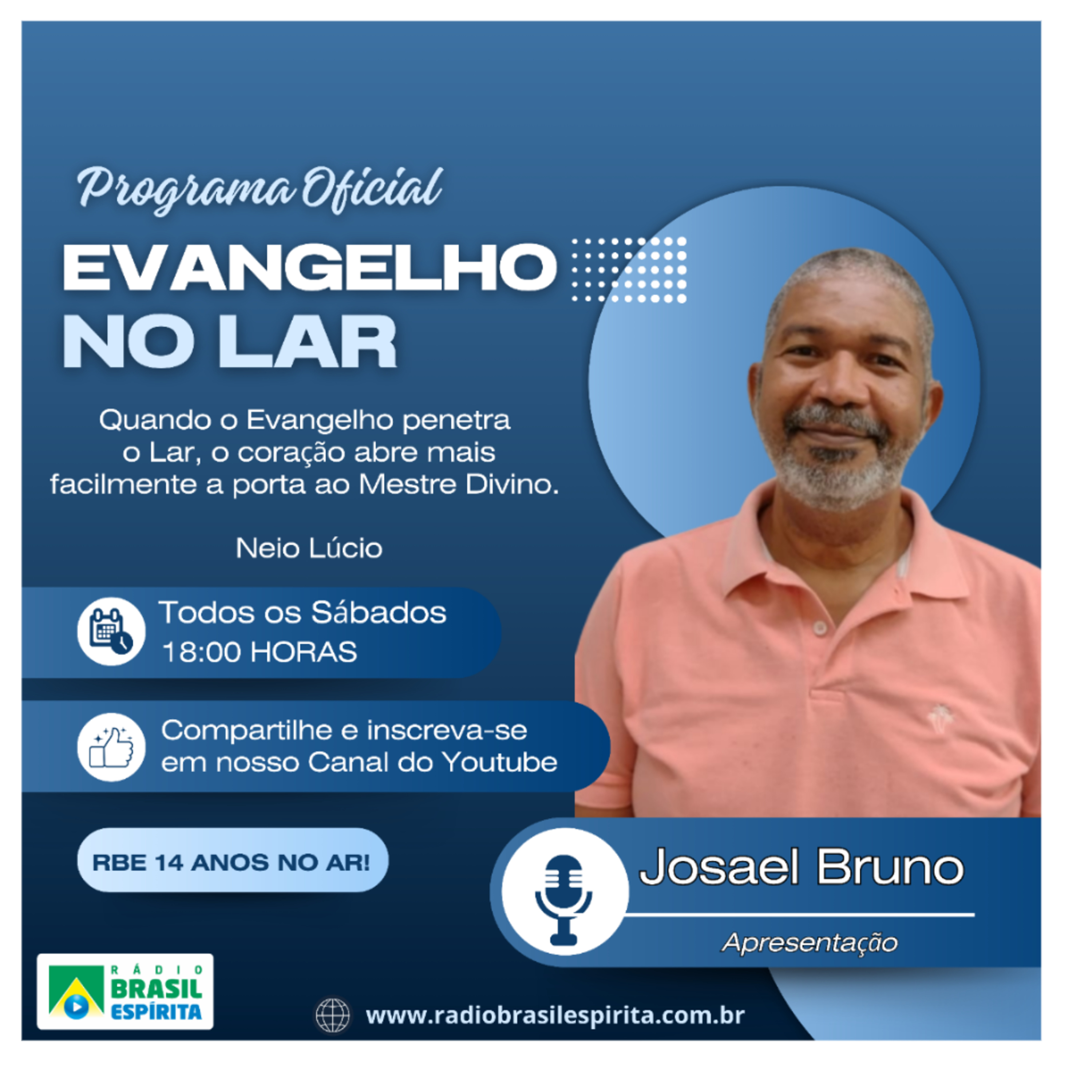 EVANGELHO NO LAR COM JOSAEL BRUNO #rbeoficial episode artwork