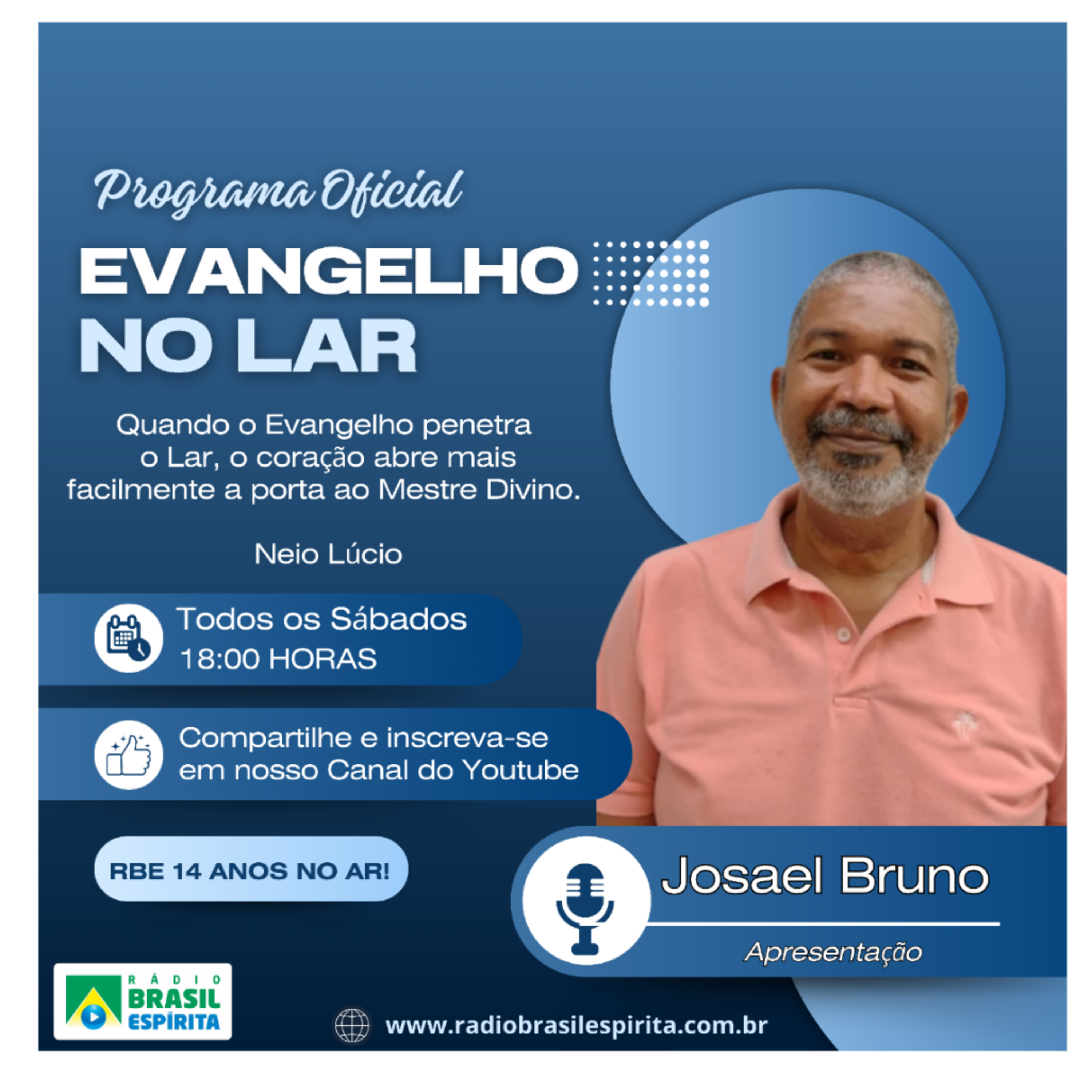 EVANGELHO NO LAR COM JOSAEL BRUNO #rbeoficial episode artwork
