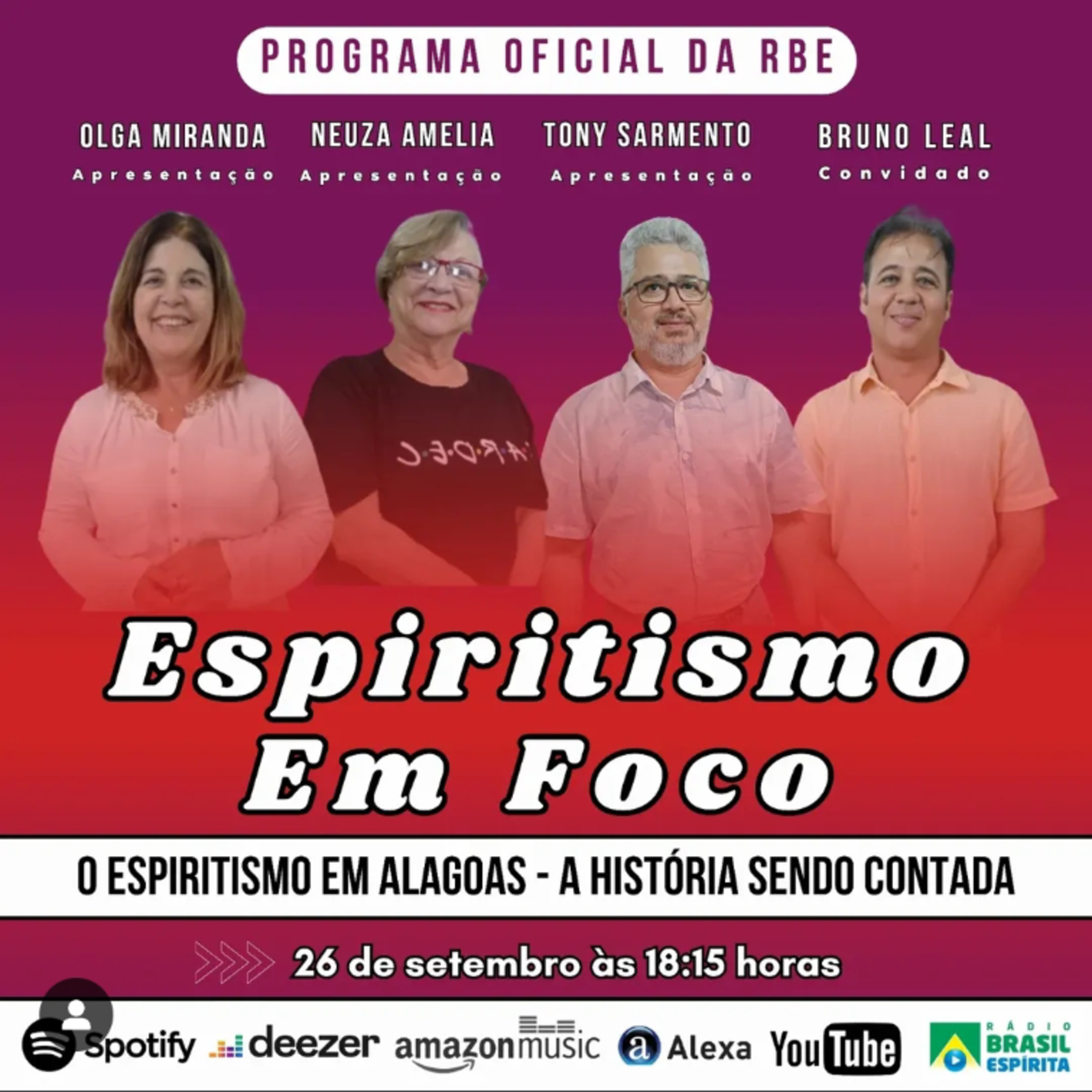 O ESPIRITISMO EM ALAGOAS- A HISTÓRIA SENDO CONTADA #rbeoficial episode artwork