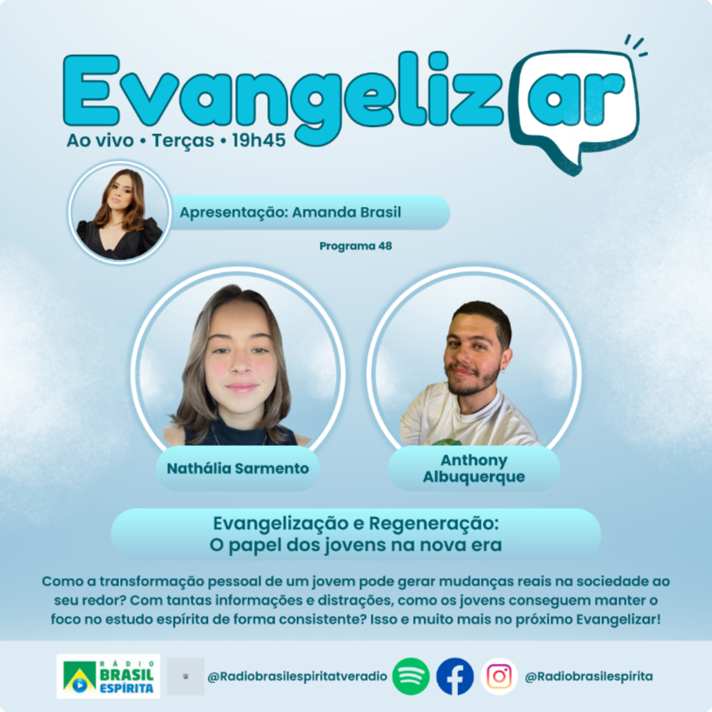EVANGELIZAÇÃO E REGENERAÇÃO, O PAPEL DOS JOVENS NA NOVA ERA #rbeoficial episode artwork