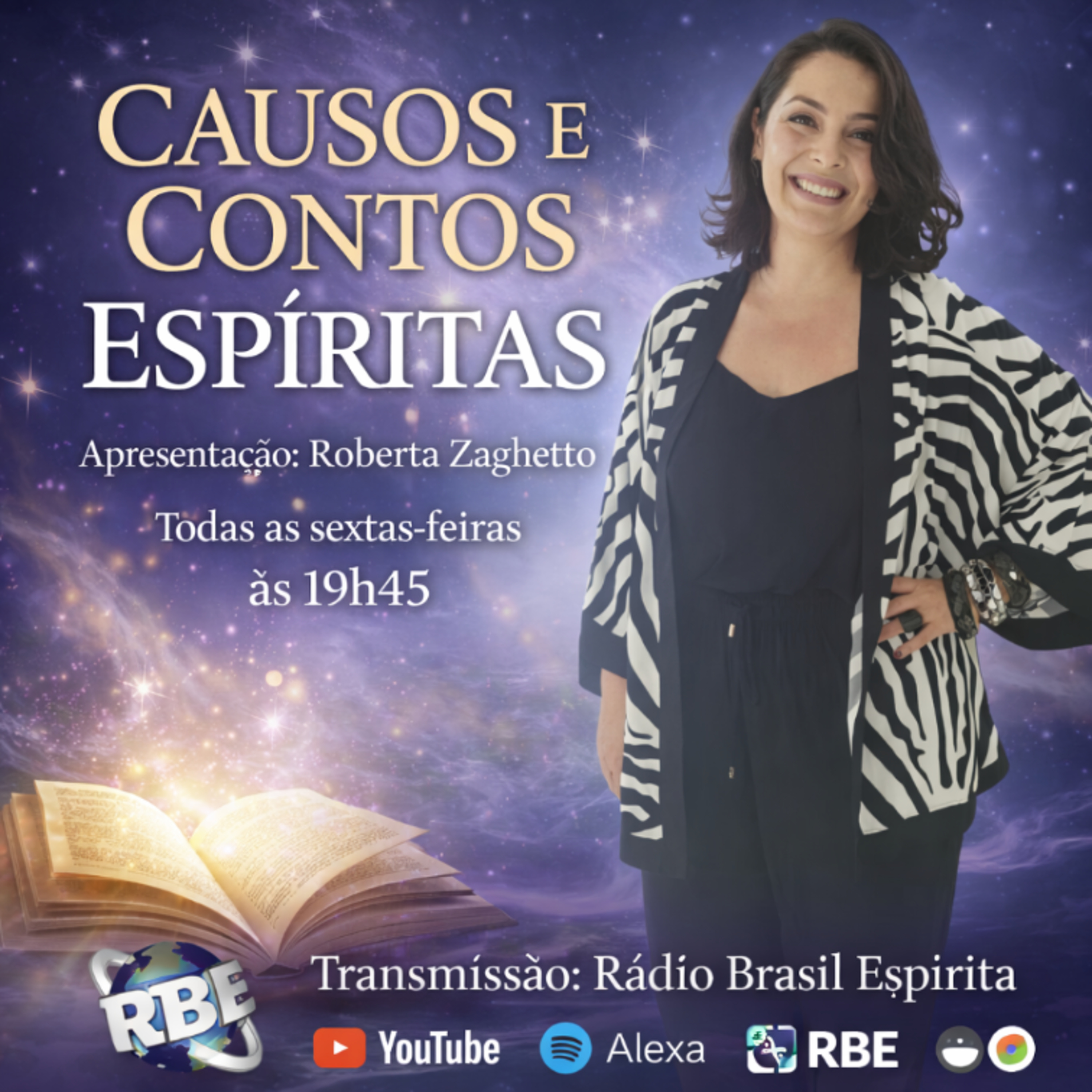 CAUSOS E CONTOS ESPÍRITAS COM ROBERTA ZAGHETTO #rbeoficial episode artwork