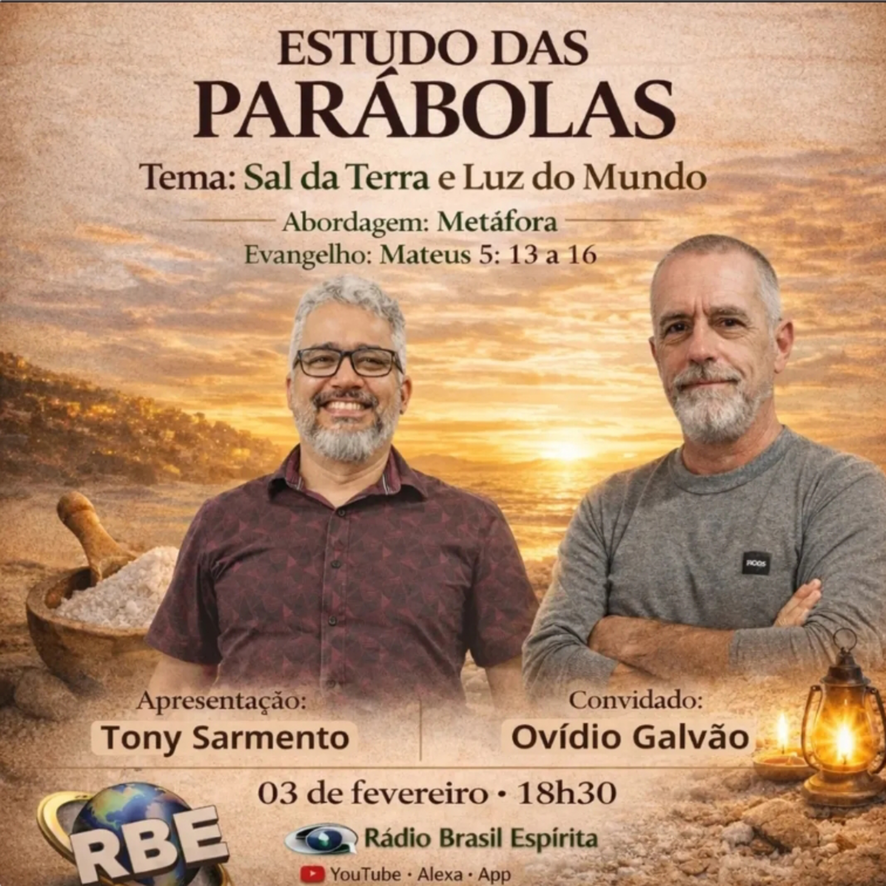 Sal da Terra e Luz do Mundo (Mateus 5: 13 a 16) #rbeoficial episode artwork