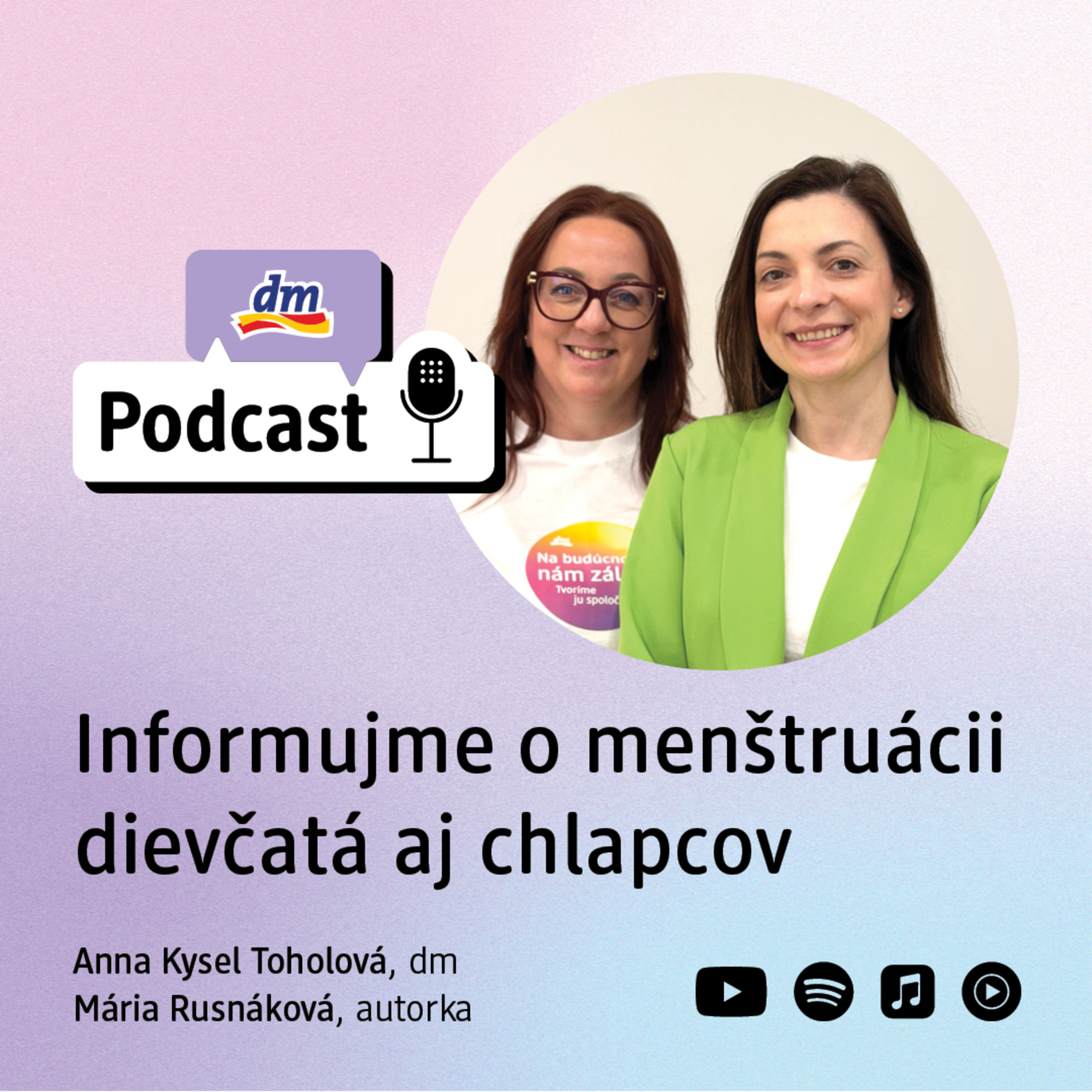 #50 | Informujme o menštruácii dievčatá aj chlapcov | dm podcast Slovenko episode artwork