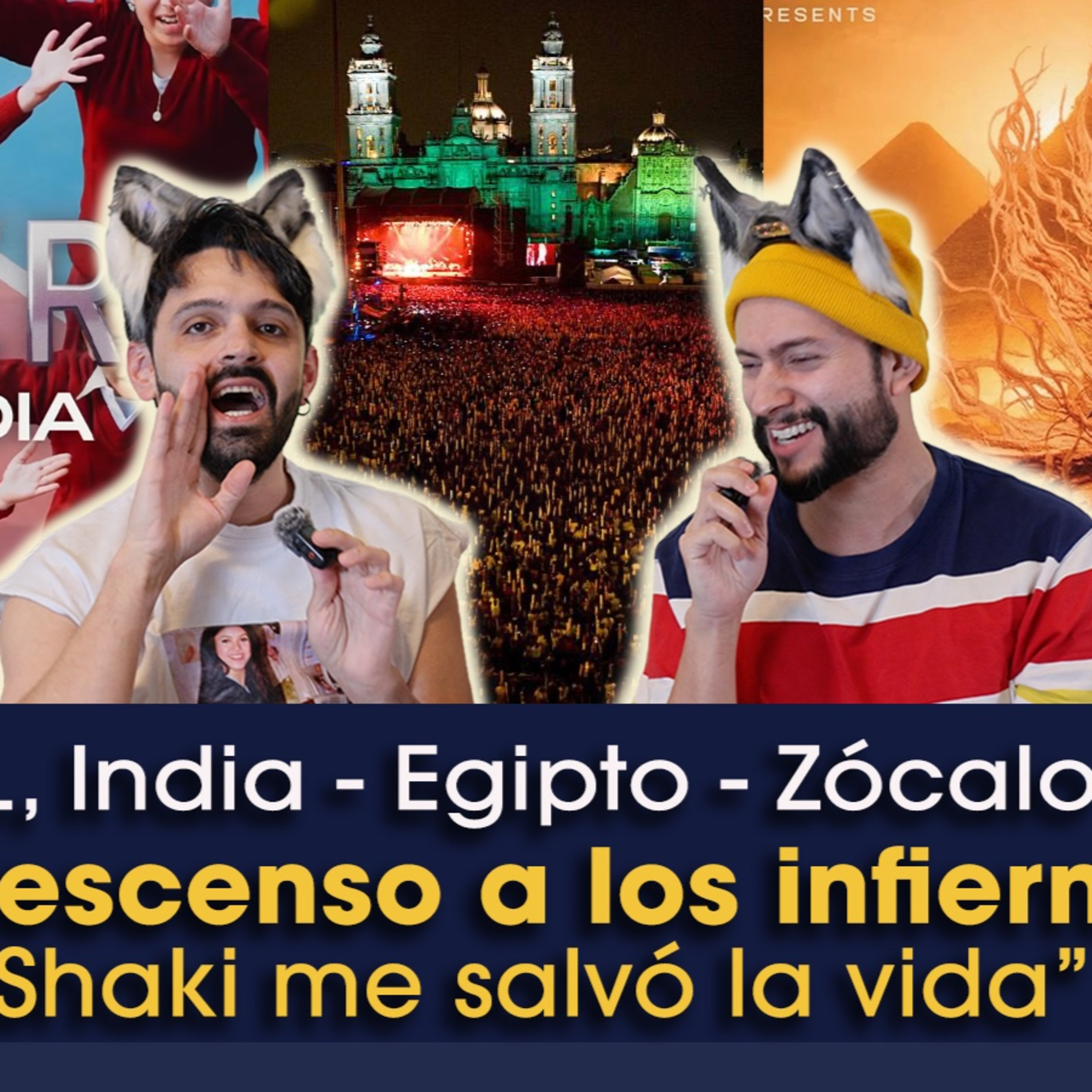 El tour llega a India 🇮🇳 y Egipto 🇪🇬| Gratis en el Zócalo de CDMX | Tus ShakiTherians de confianza 🐺
