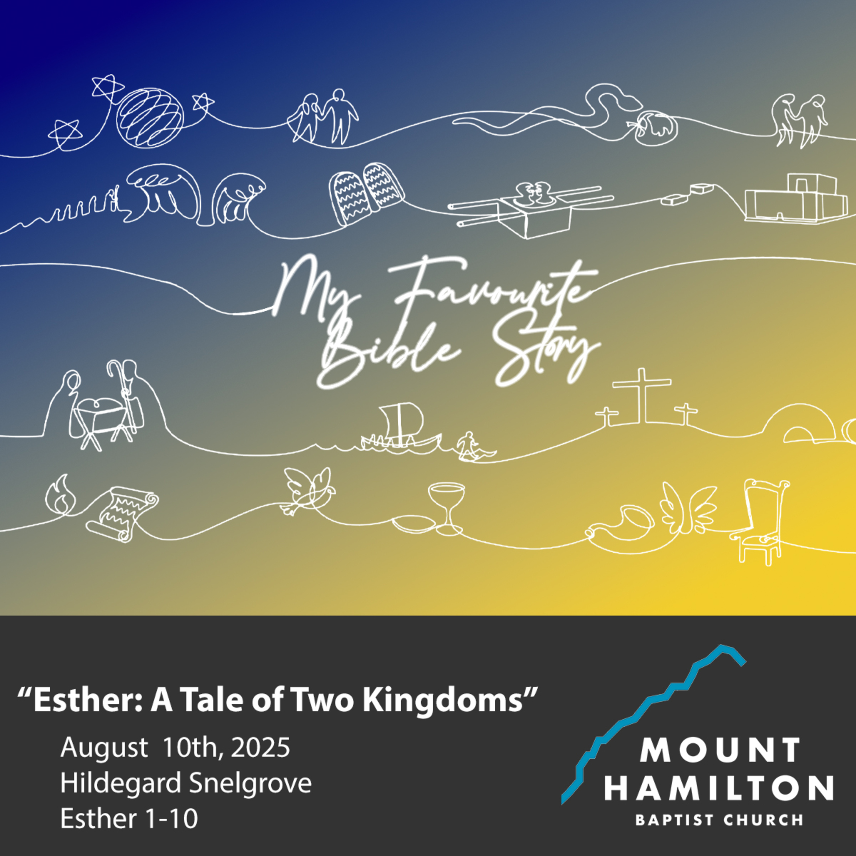 Esther: A Tale of Two Kingdoms | August 10th, 2025 | Hildegard Snelgrove episode artwork