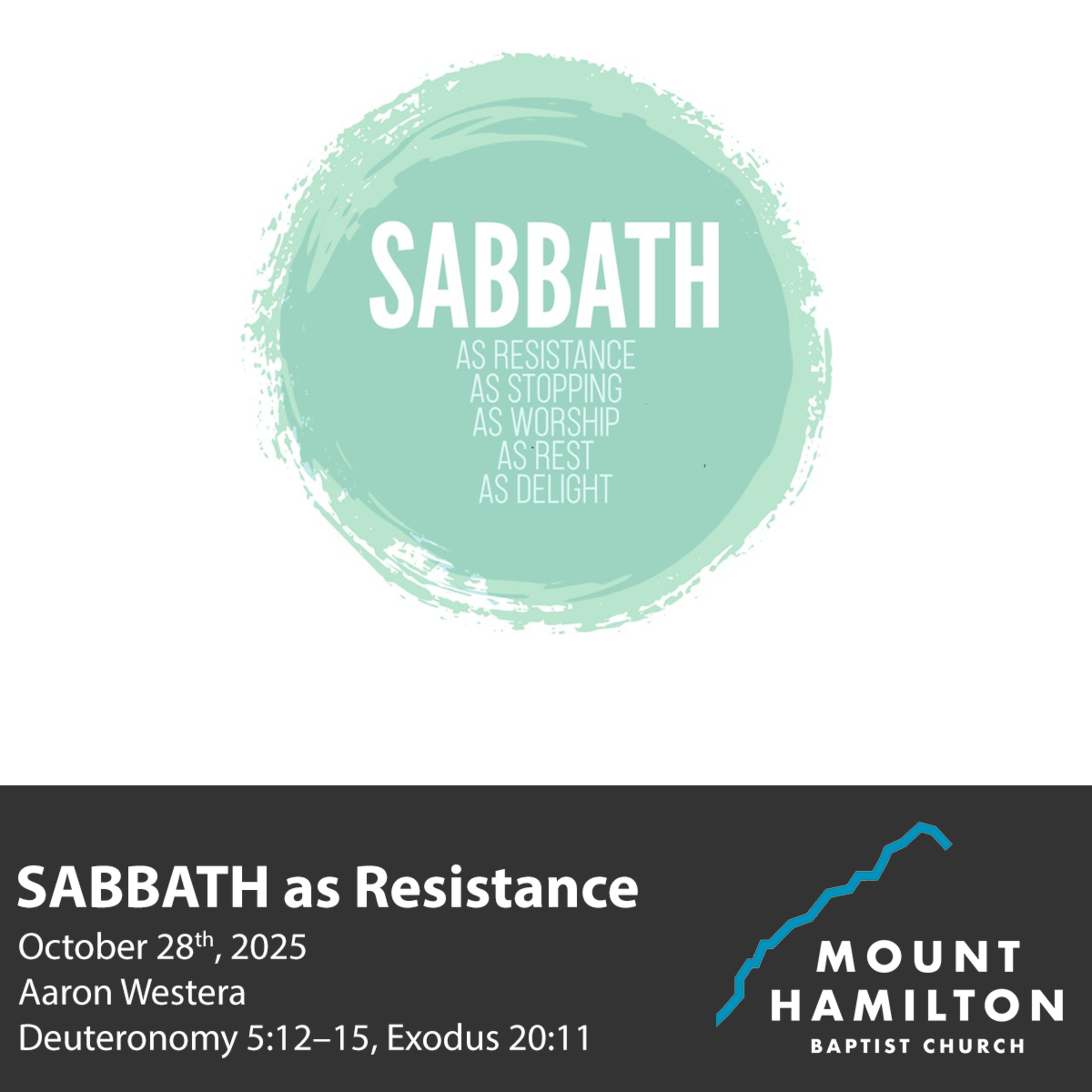 SABBATH as Resistance | October 28th | Aaron Westera episode artwork
