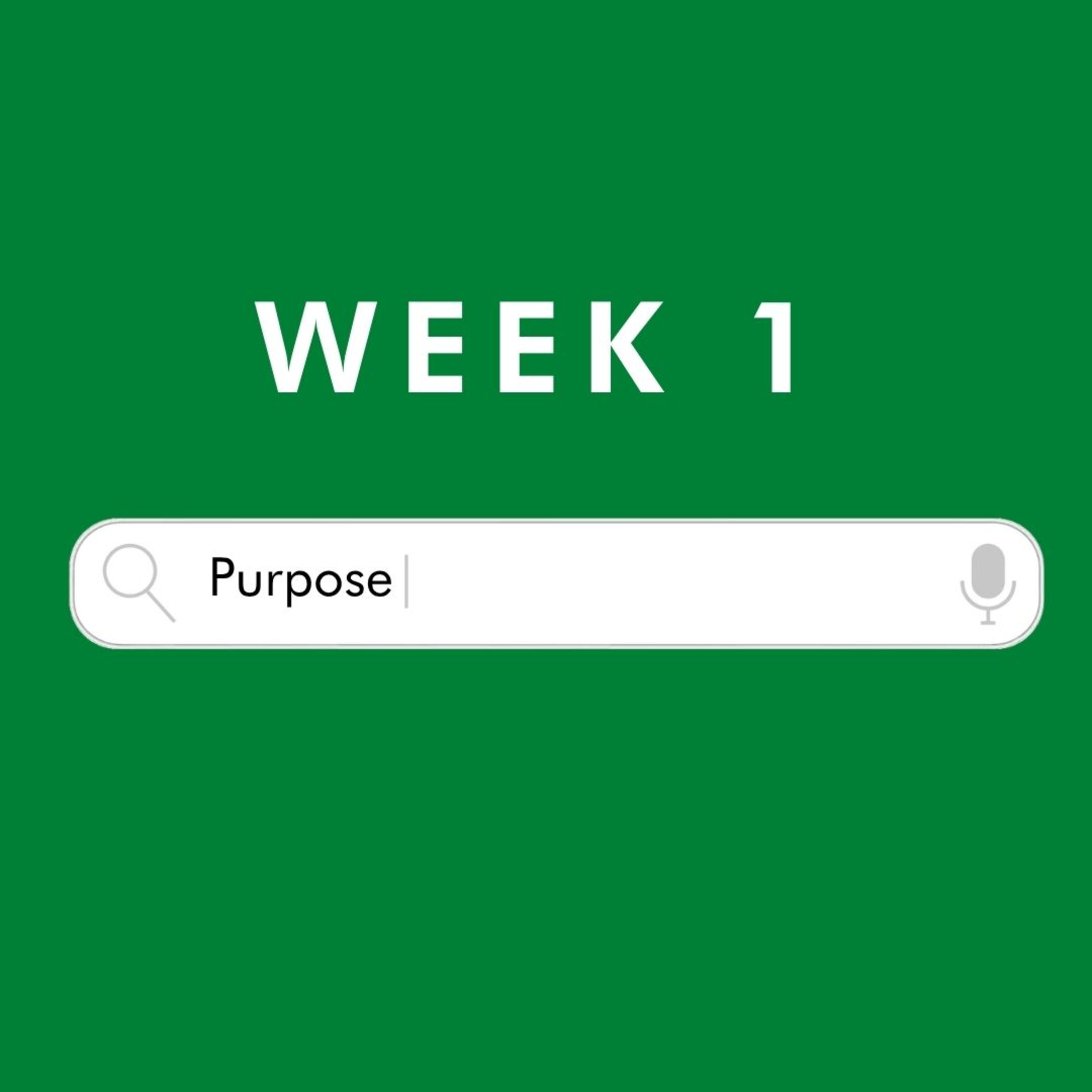 Purpose | week 1| Ian Oliver episode artwork