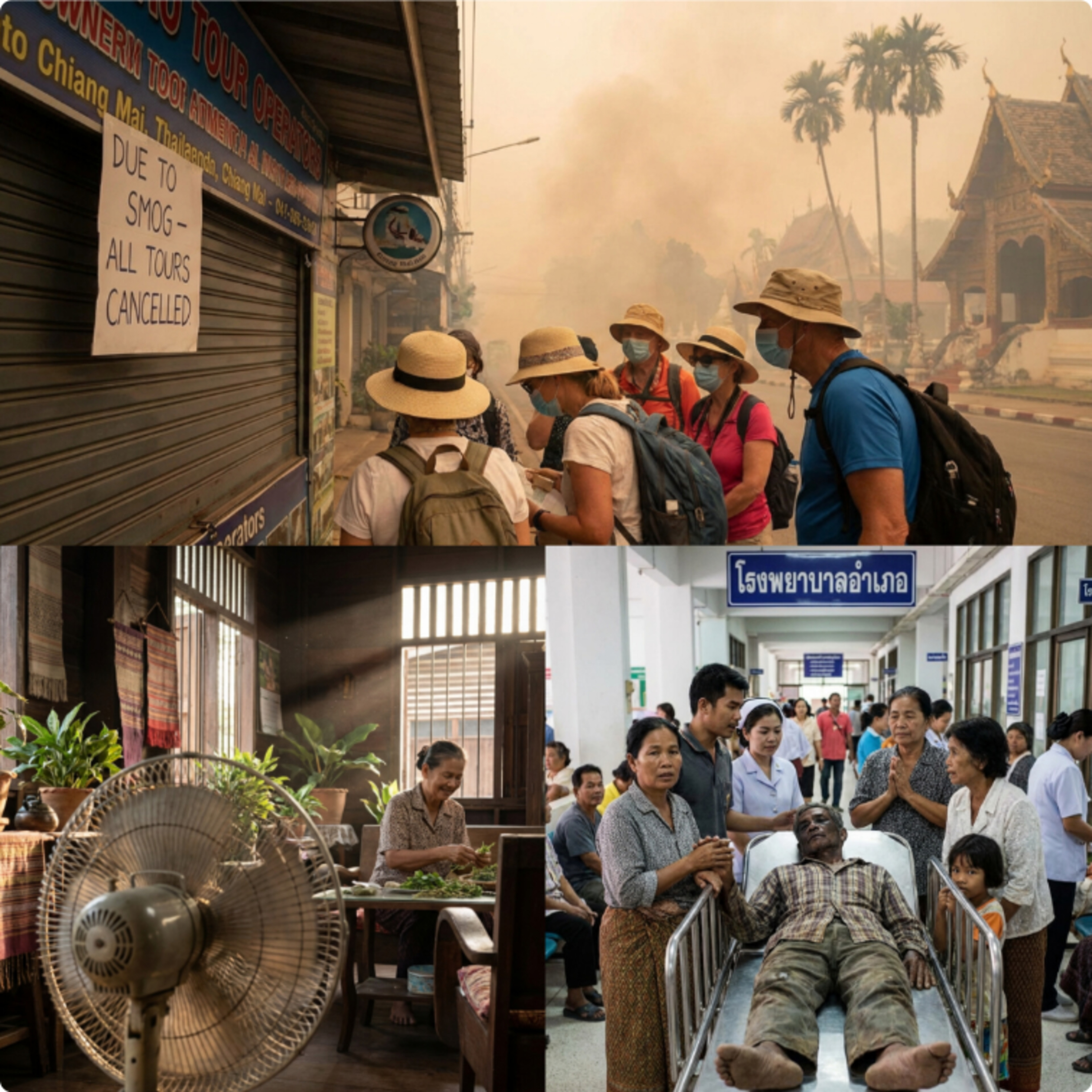 The farmers crop burning and the effects on the pollution levels in Bangkok and Chiang Mai 