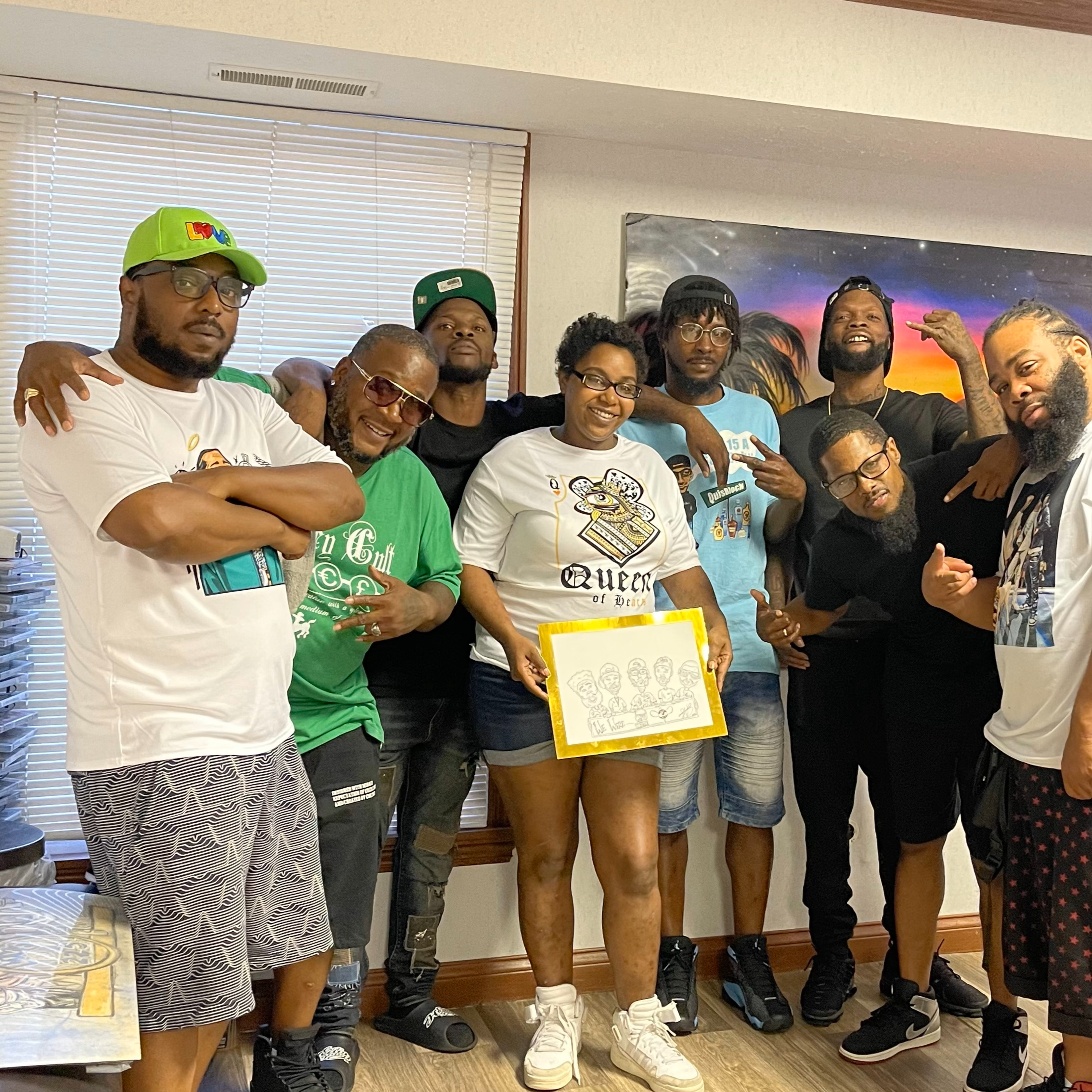 Director D-Will and the cast of Brick Kings