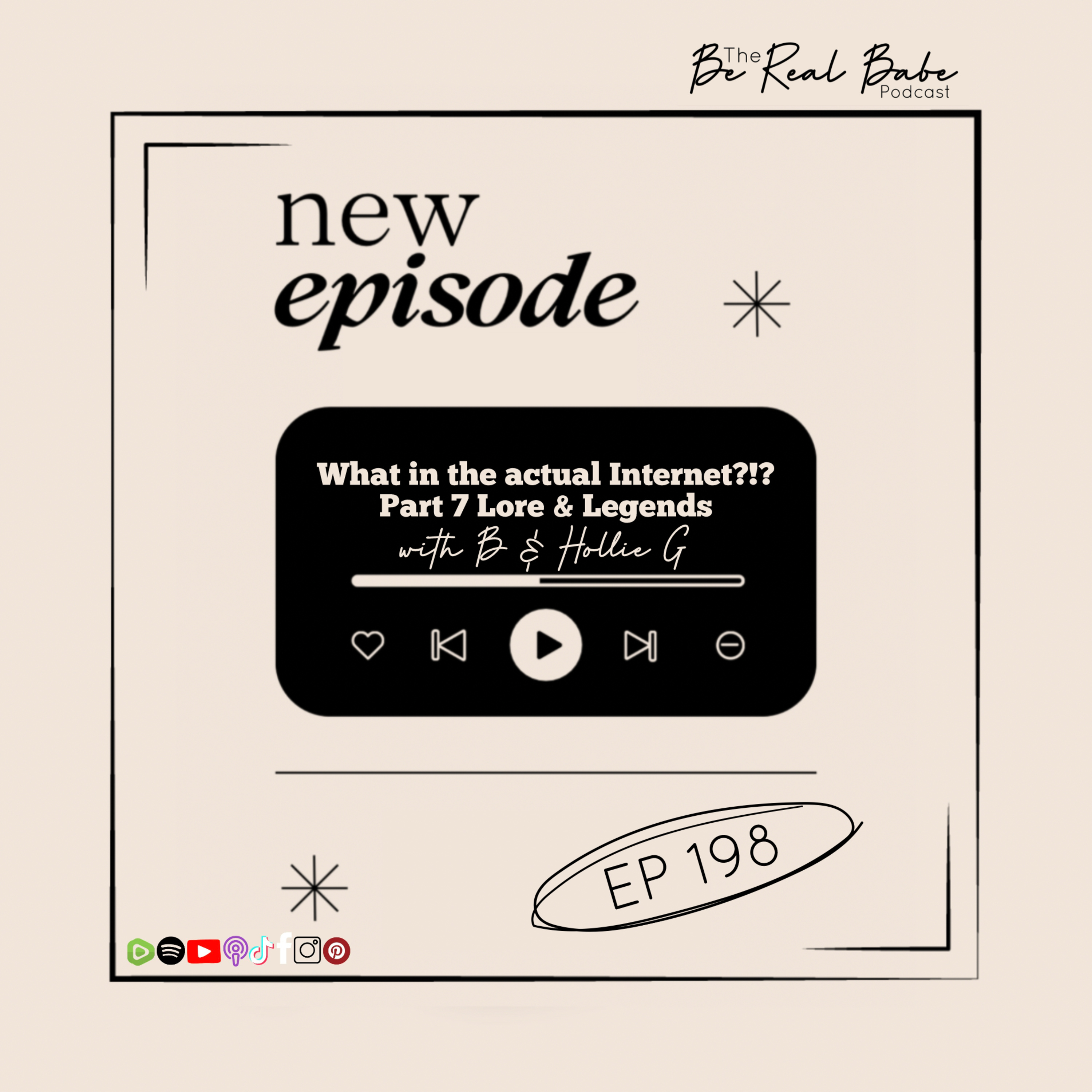 Episode 198 What in the actual Internet? Part 7 Lore & Legends with Hollie G episode artwork