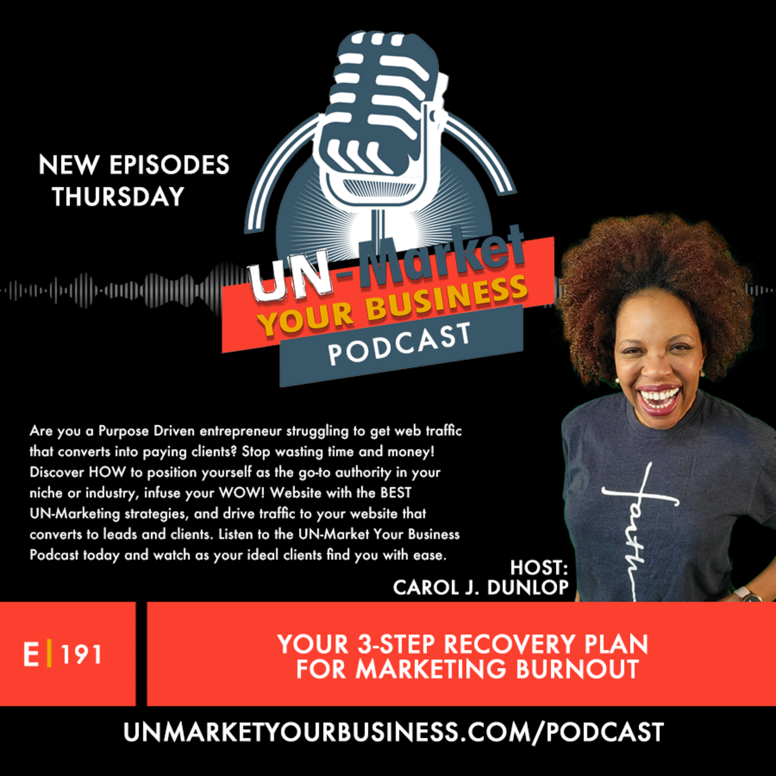 E|191 Your 3-Step Recovery Plan for Marketing Burnout episode artwork