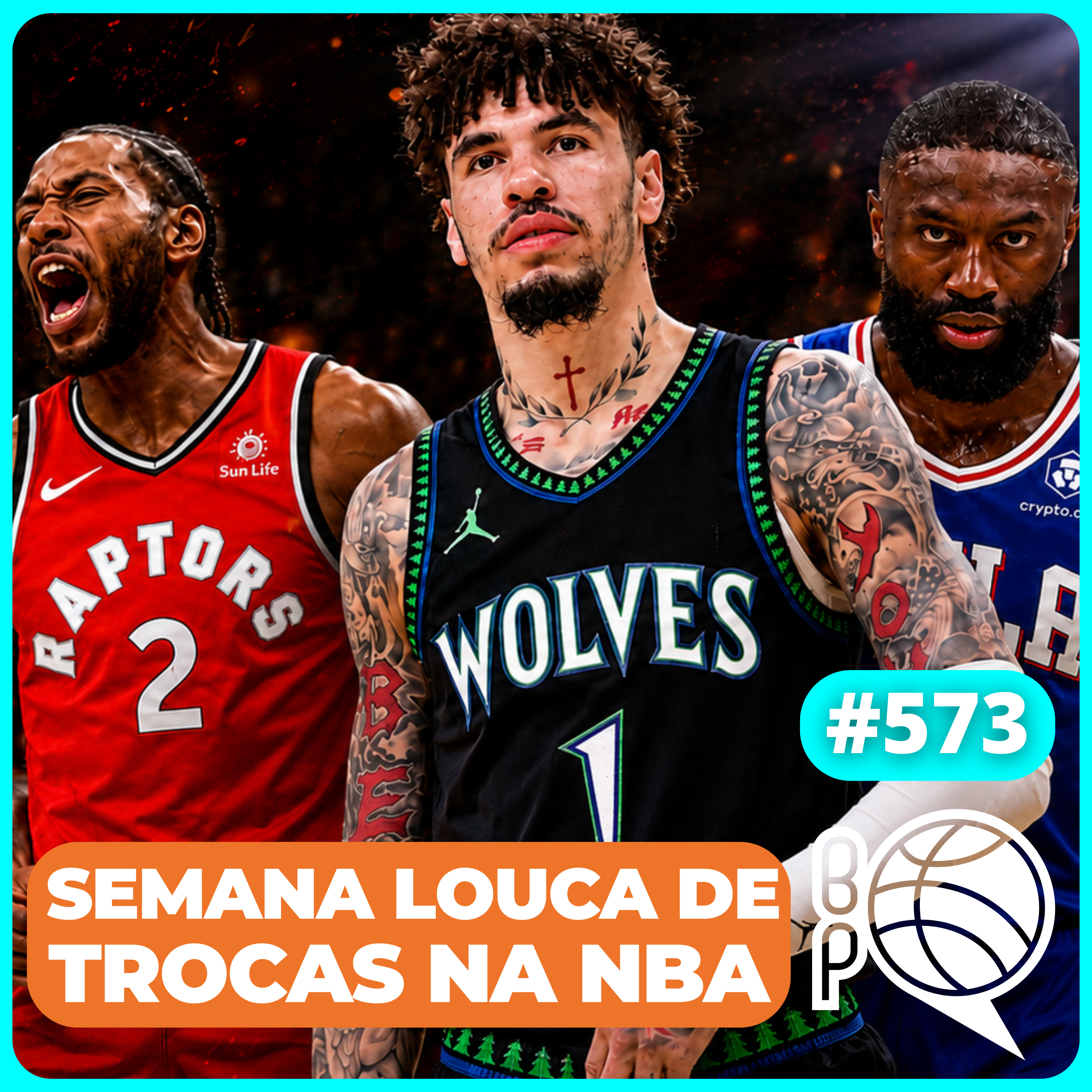 Tudo muda na NBA! LaMelo, Kawhi e Jaylen Brown são trocados [Podcast #573] episode artwork