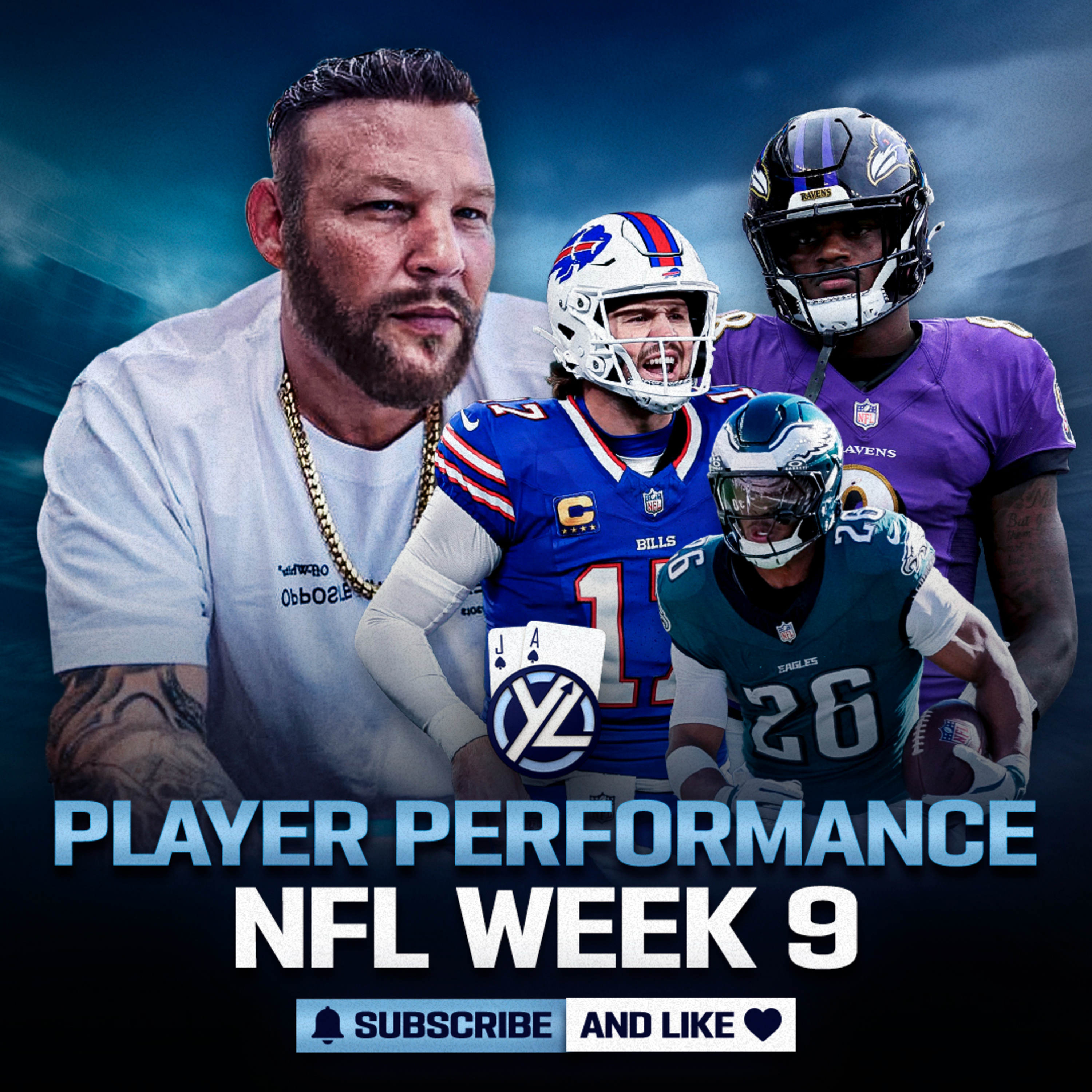NFL PLAYER PERFORMANCE WEEK 9 WITH J.A. CAVALIER episode artwork
