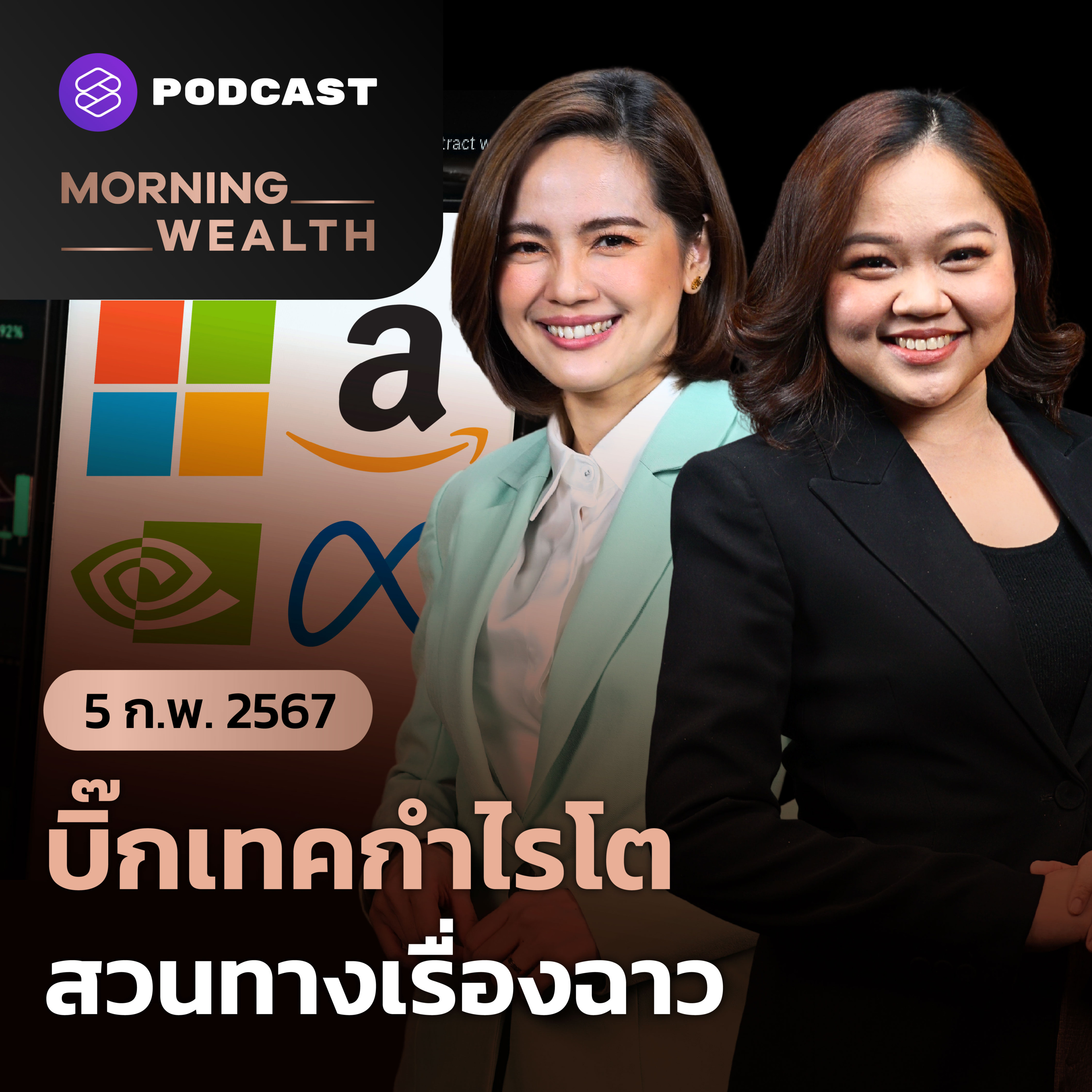 หุ้นบิ๊กเทคสหรัฐฯ พุ่ง กำไรโตสวนทางถูกตรวจสอบ | 5 กุมภาพันธ์ 2567