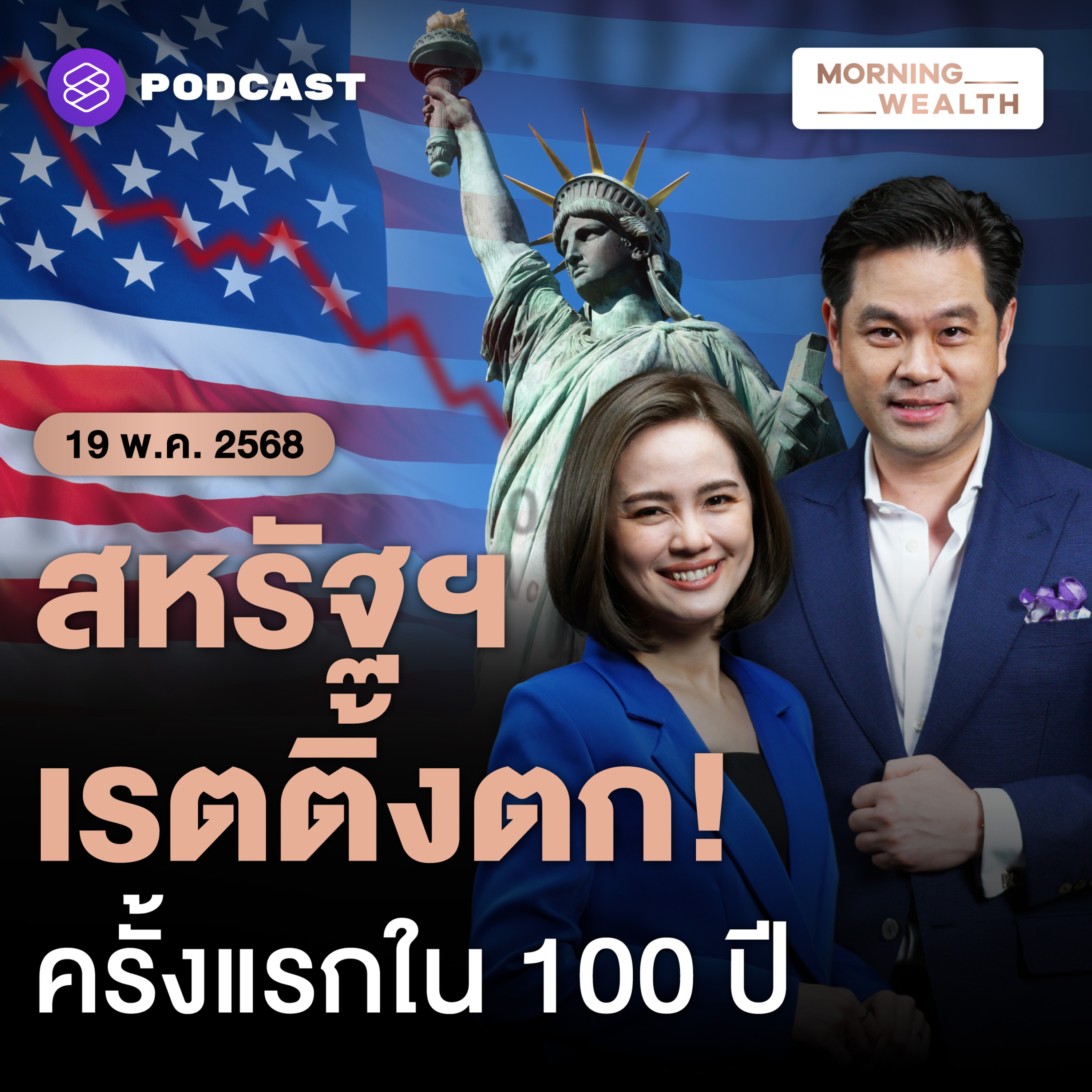 สหรัฐฯ ถูกหั่นเรตติ้ง เสียอันดับเครดิตความน่าเชื่อถือดีที่สุดของโลก | 19 พฤษภาคม 2568