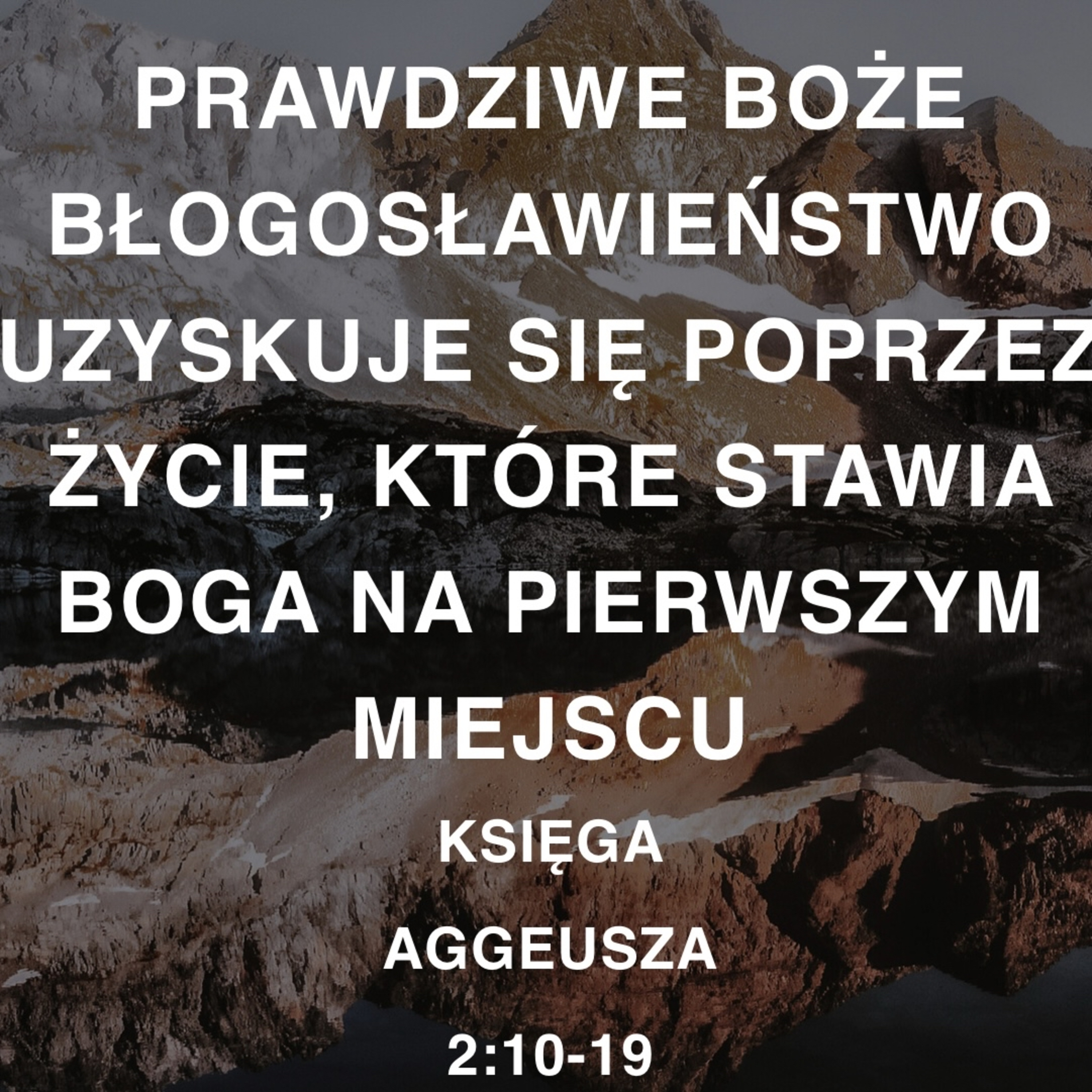 PRAWDZIWE BOŻE BŁOGOSŁAWIEŃSTWO UZYSKUJE SIĘ POPRZEZ ŻYCIE, KTÓRE STAWIA BOGA NA PIERWSZYM MIEJSCU episode artwork