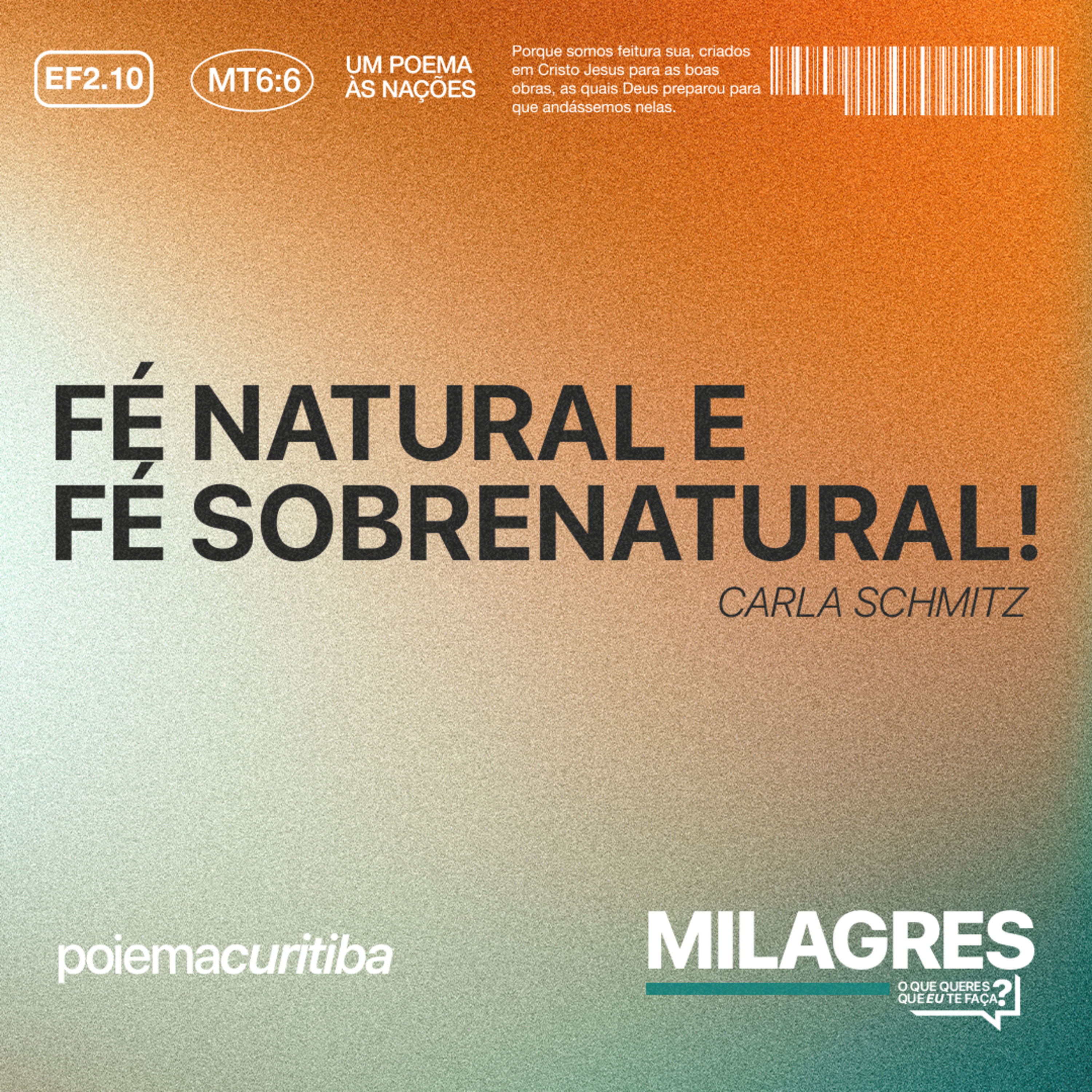 Fé natural e fé sobrenatural - Carla Schmitz episode artwork