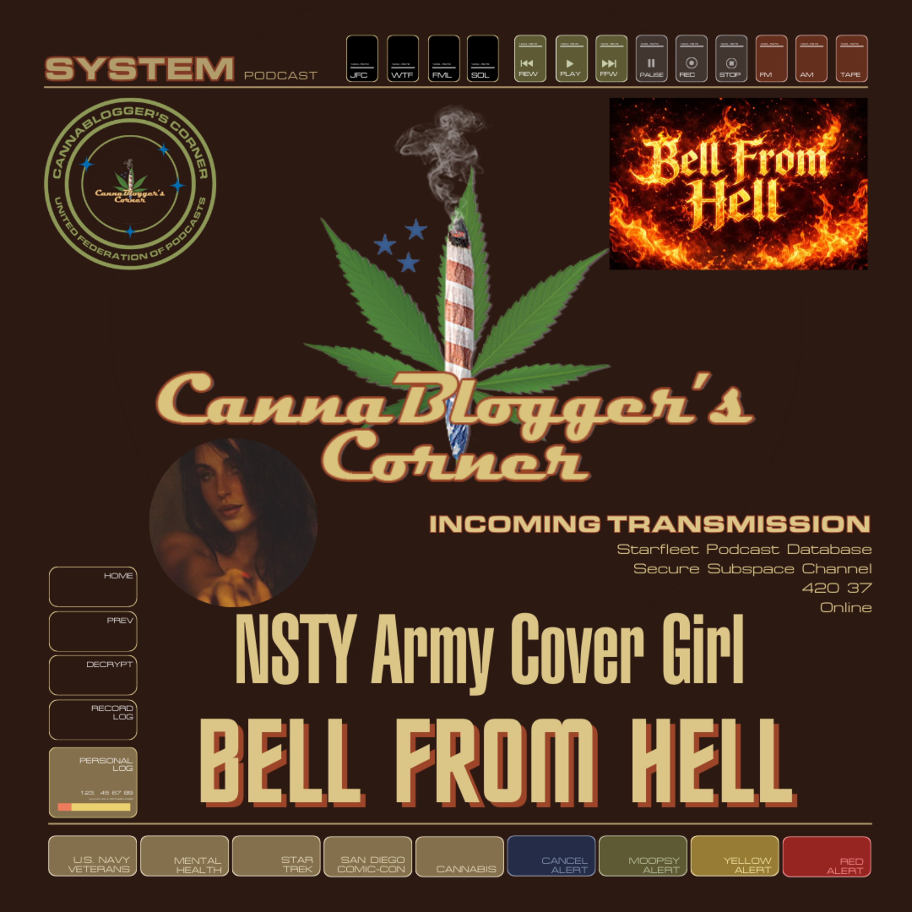 NSTY Army Cover Girl Bell from Hell episode artwork